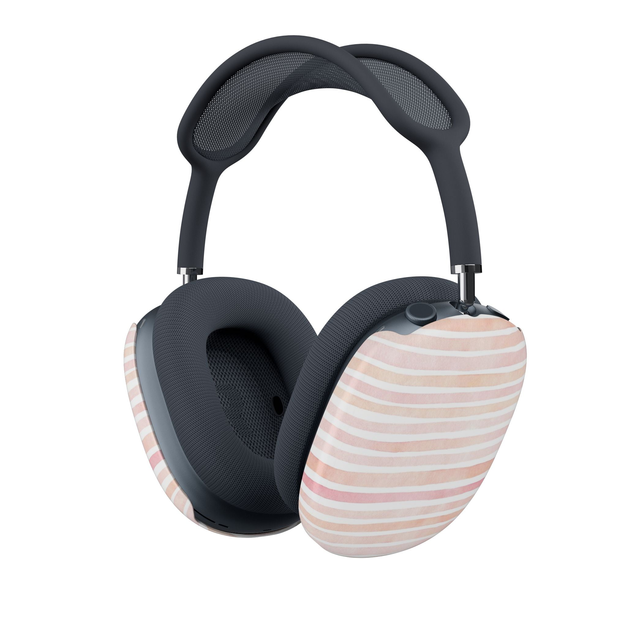 Peach & Pink Stripes AirPods Max Protective Covers