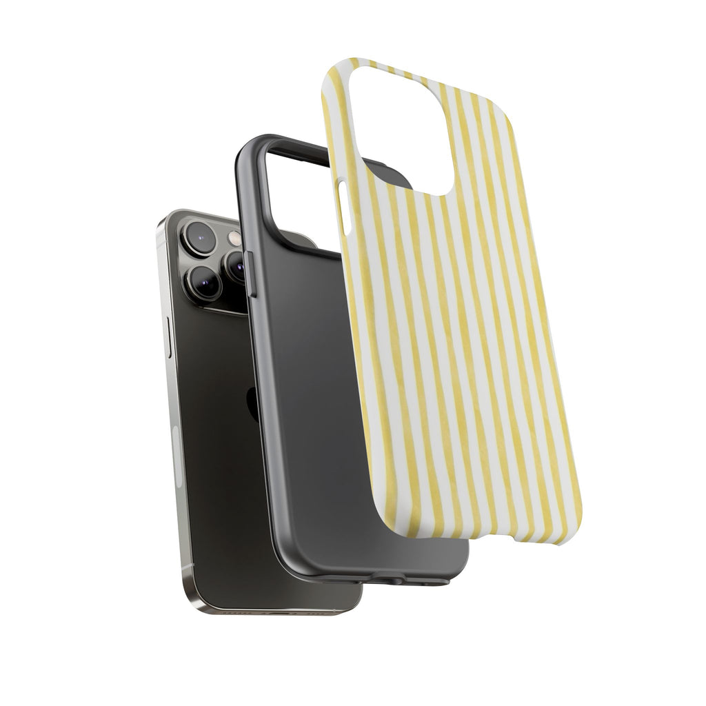 Yellow Stripes Tough Phone Case