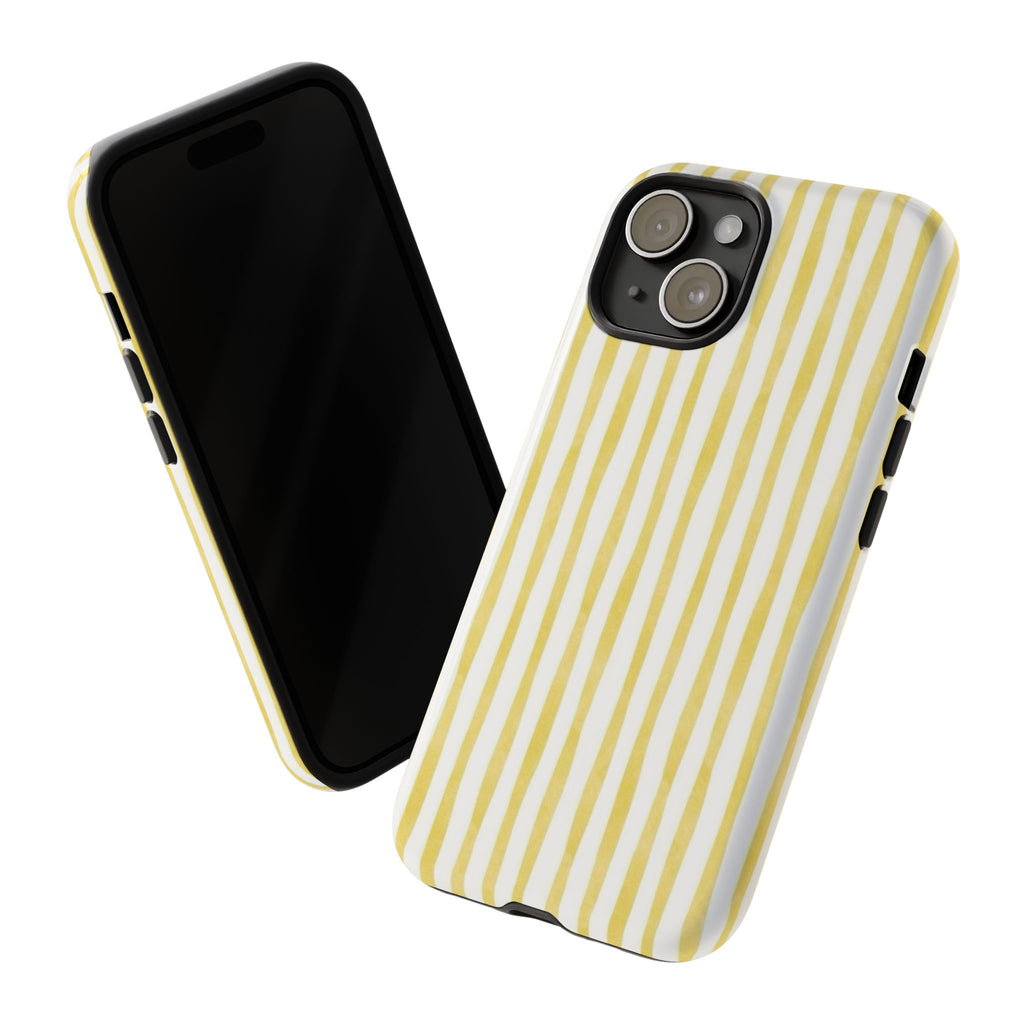 Yellow Stripes Tough Phone Case