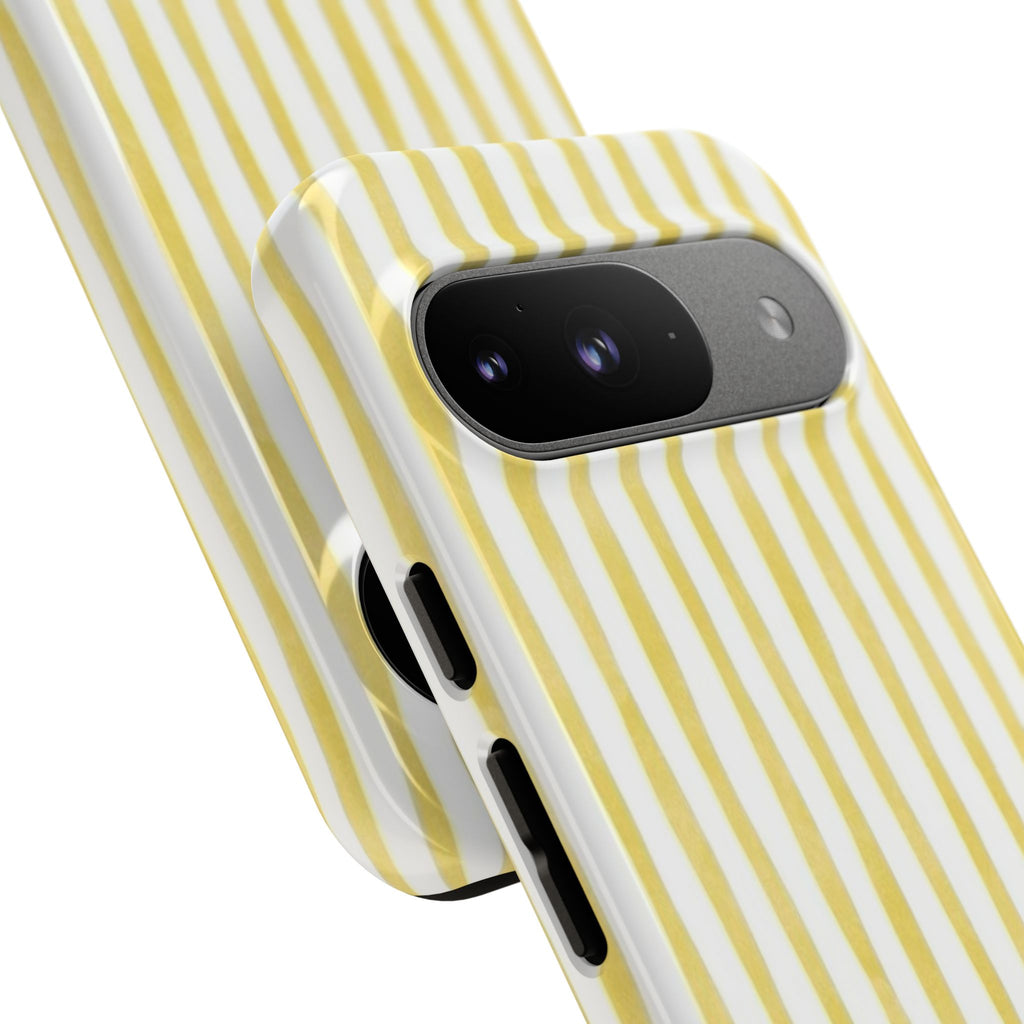 Yellow Stripes Tough Phone Case