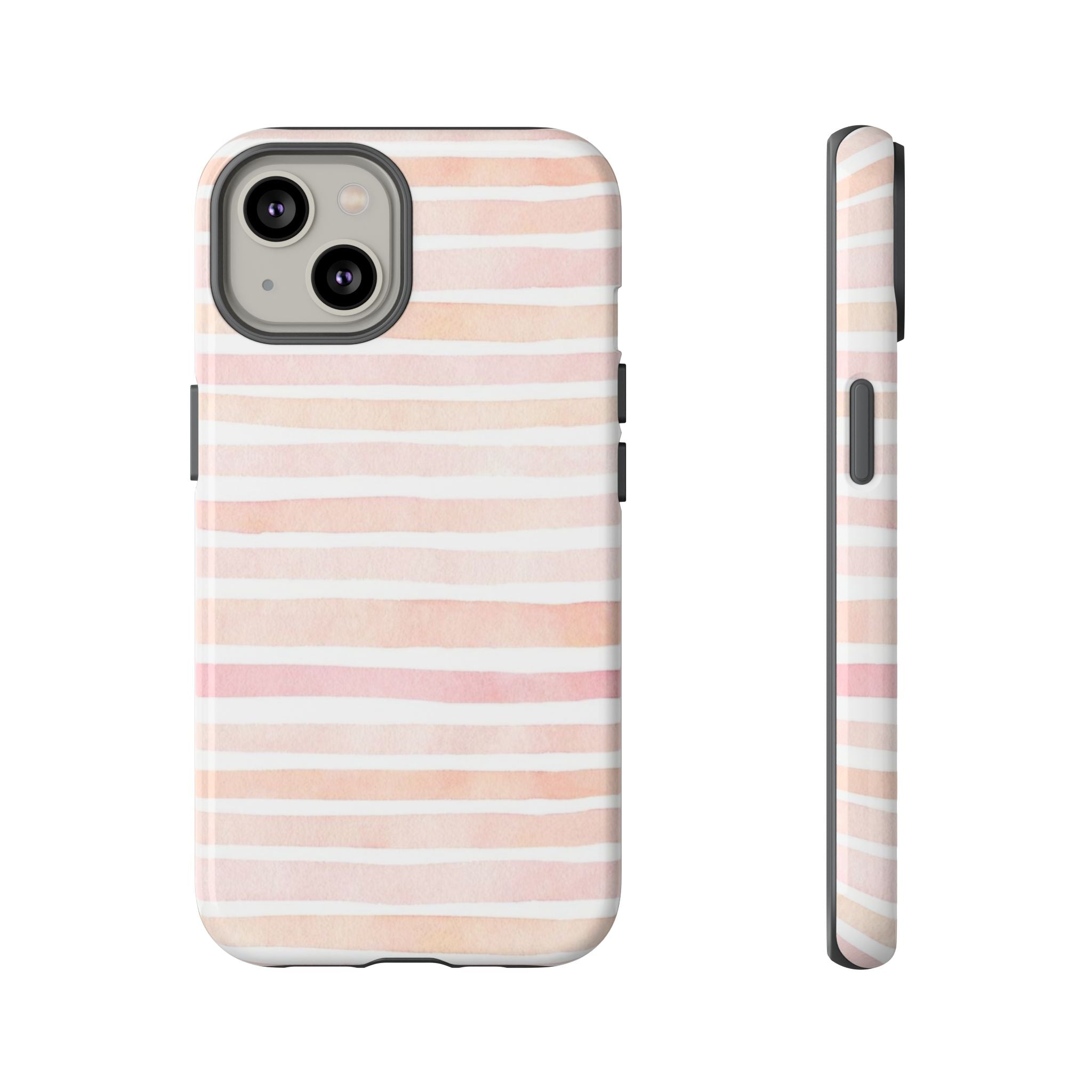 Pink Stripes Tough Phone Case