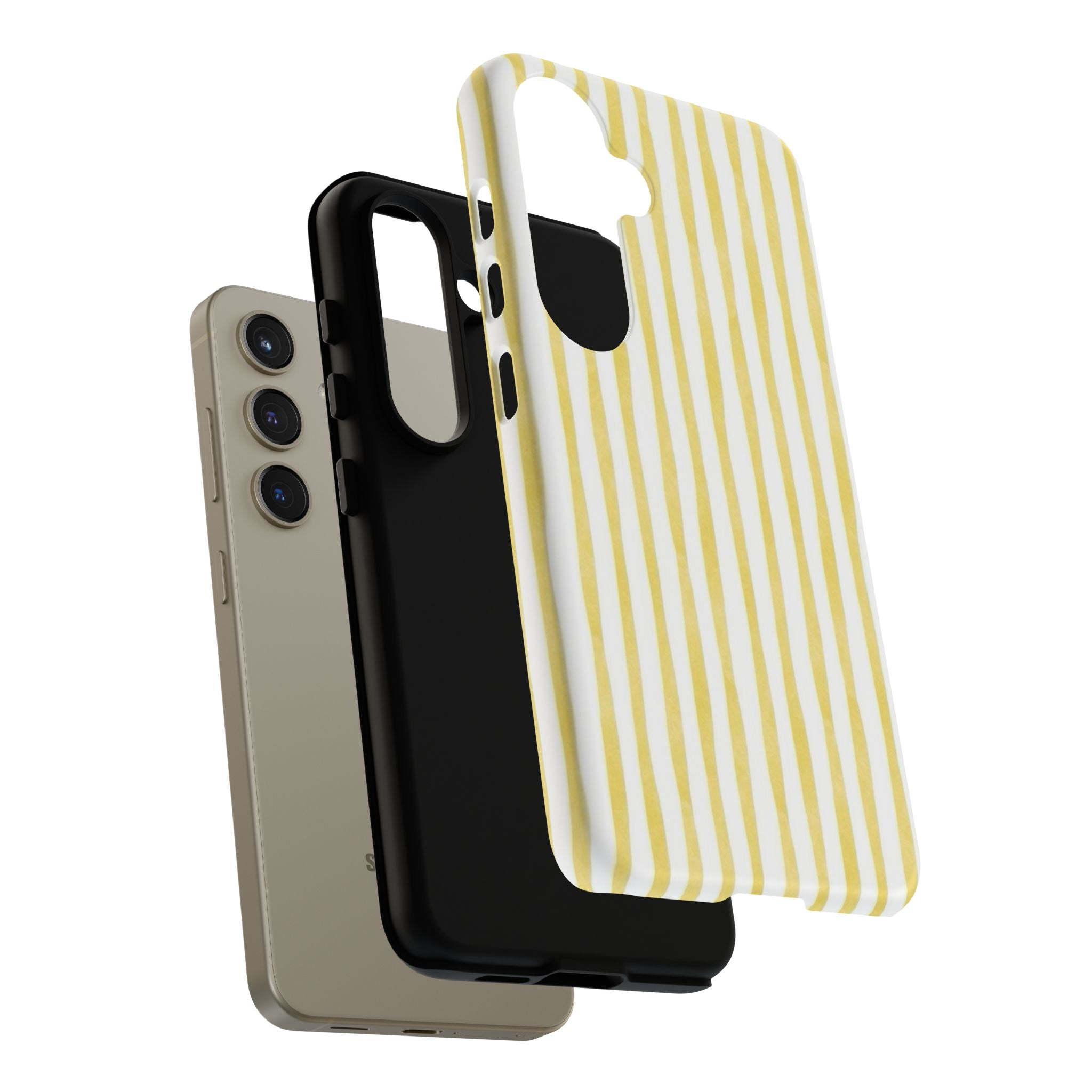 Yellow Stripes Tough Phone Case