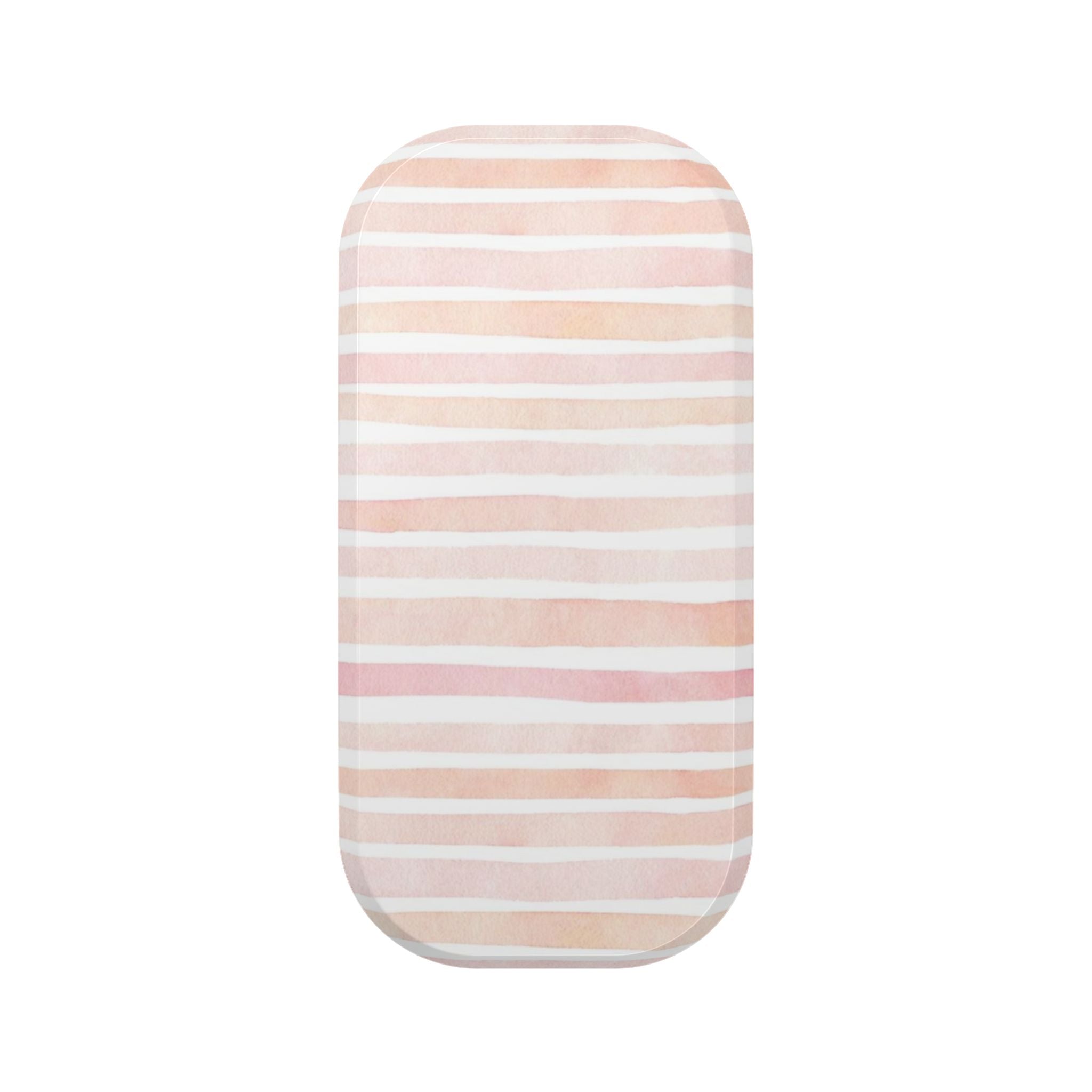 Peach & Pink Stripes PopGrip Phone Stand