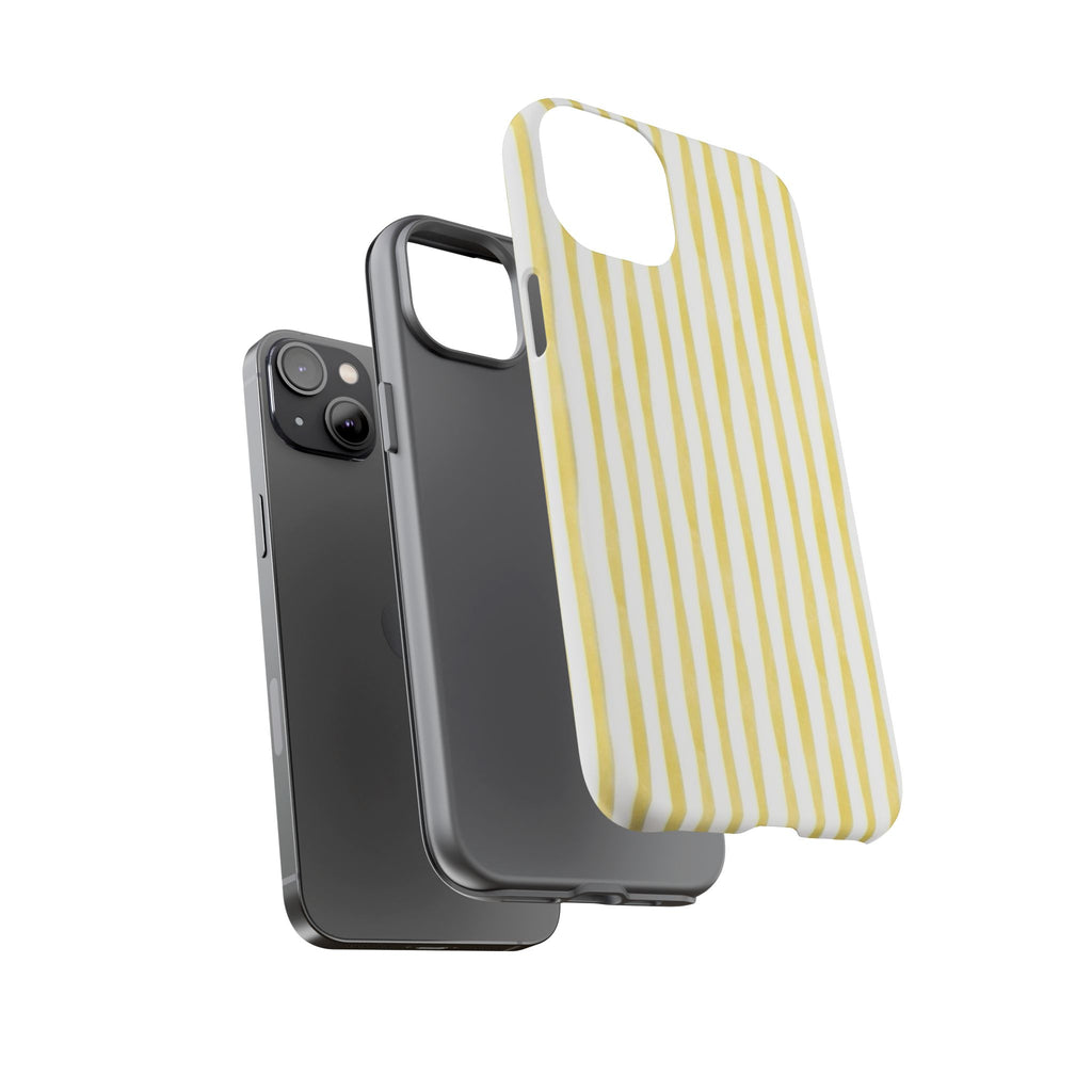 Yellow Stripes Tough Phone Case
