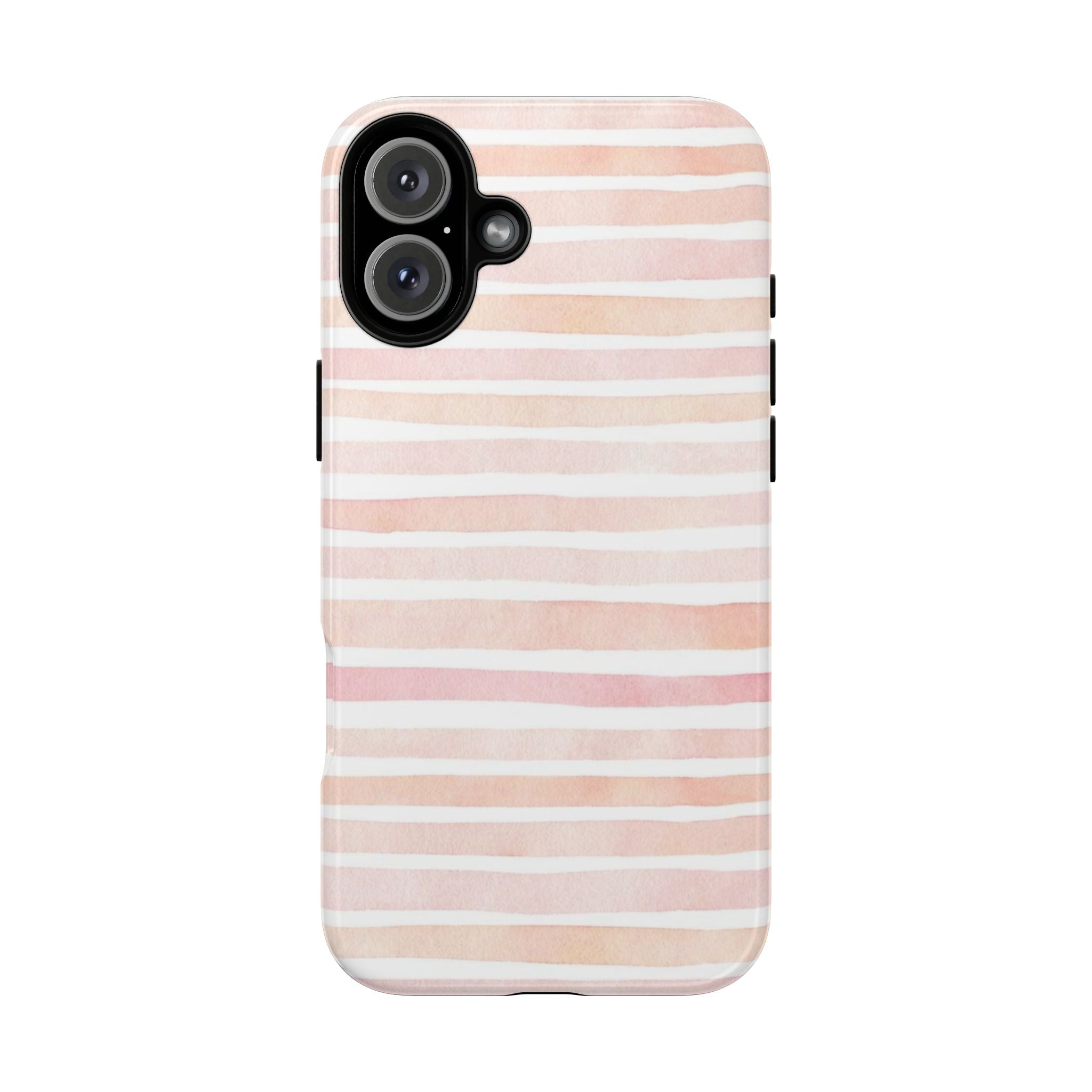 Pink Stripes Tough Phone Case