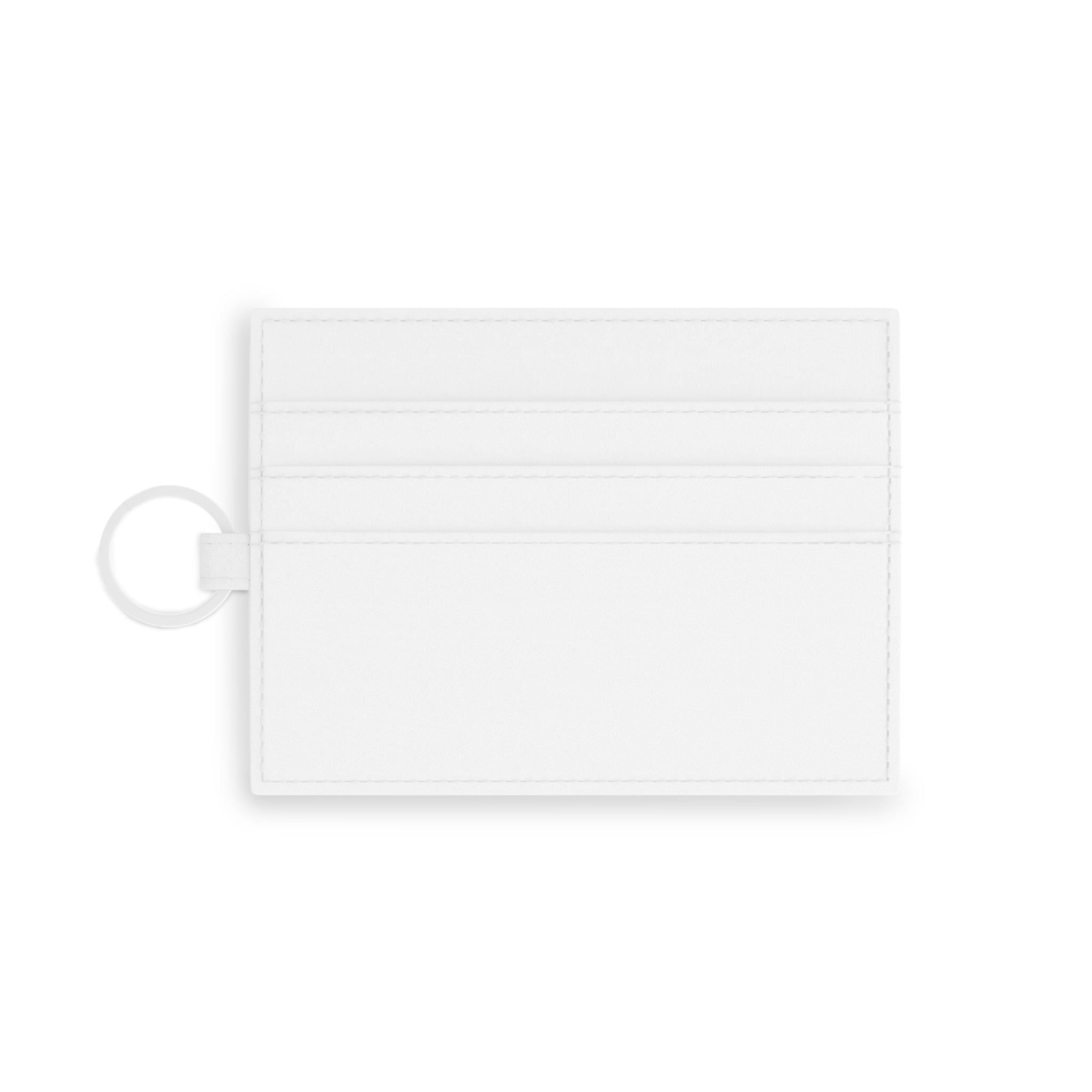 Yellow & Blue Stripes Leather Card Holder