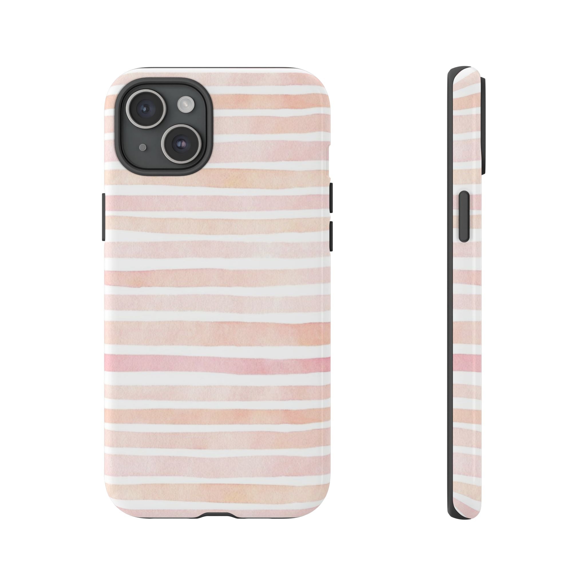 Pink Stripes Tough Phone Case