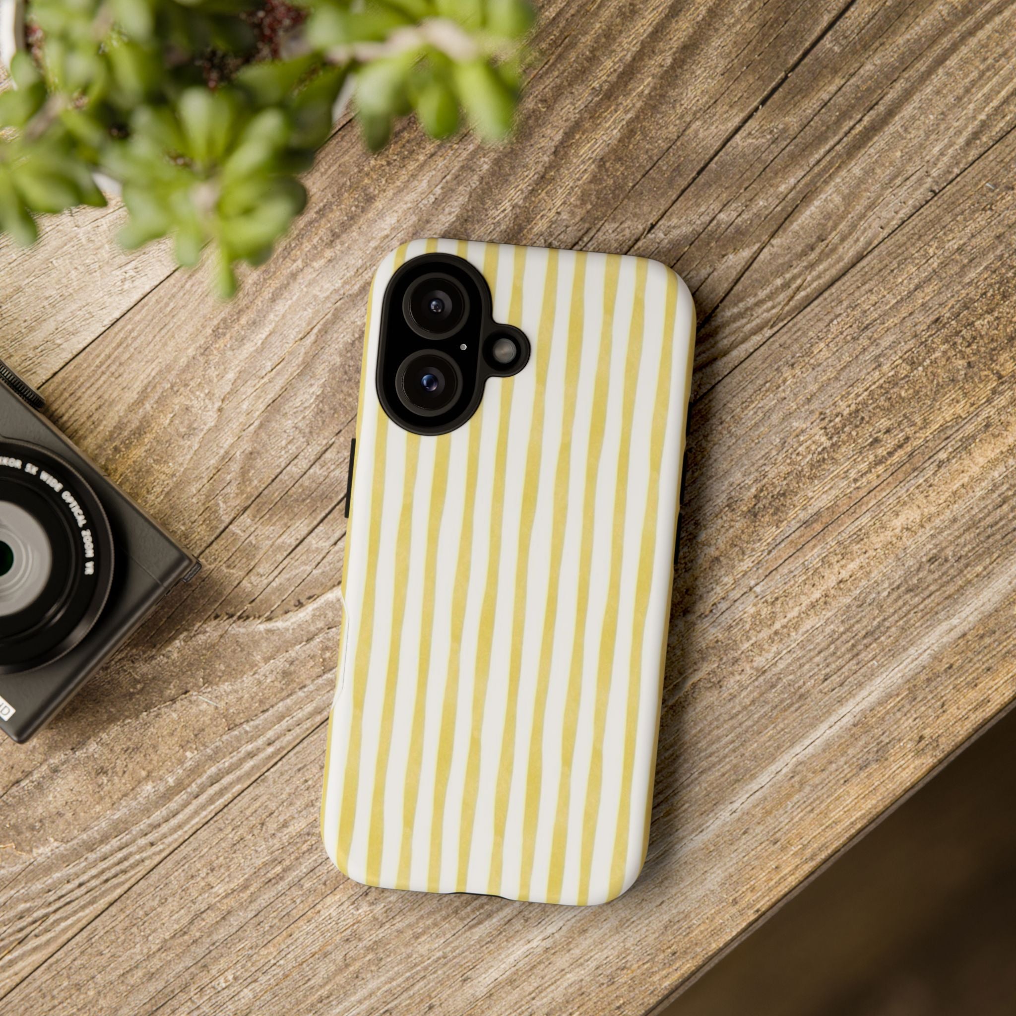 Yellow Stripes Tough Phone Case