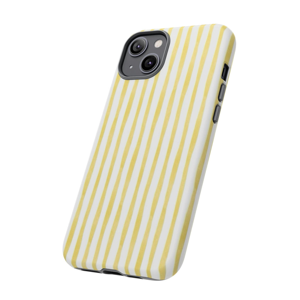 Yellow Stripes Tough Phone Case