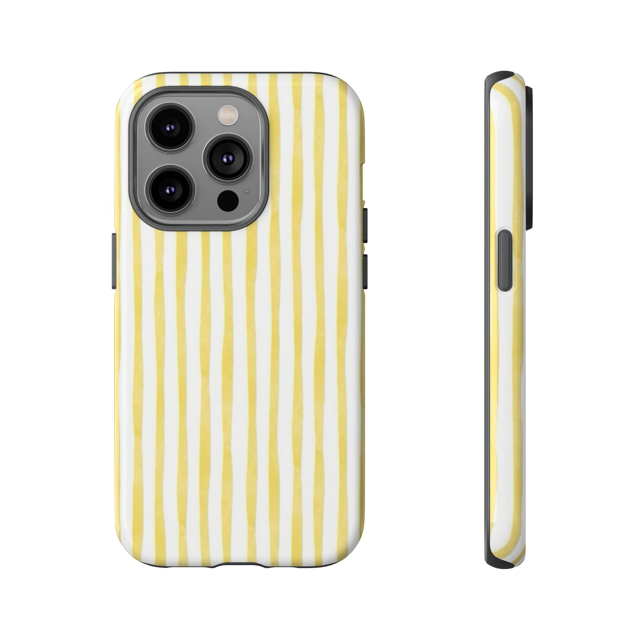 Yellow Stripes Tough Phone Case
