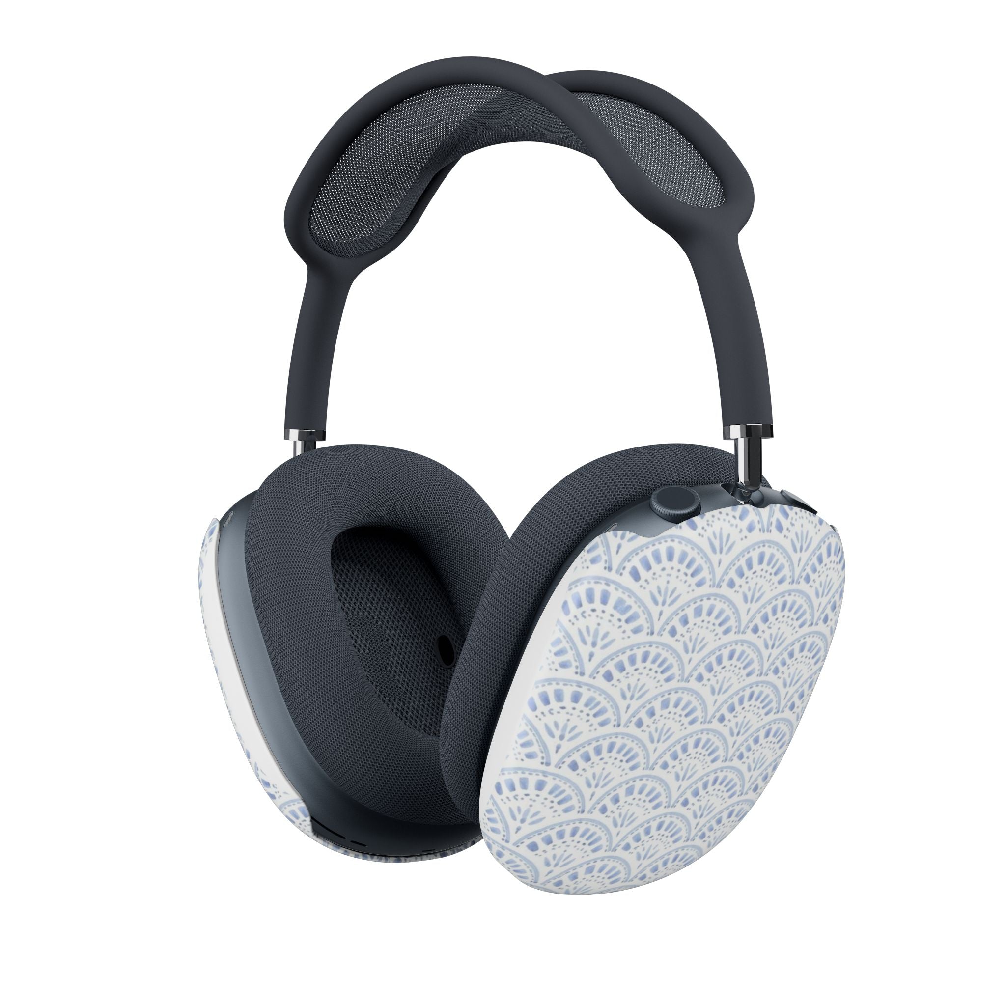 Blue Scallop Pattern Airpod Protection