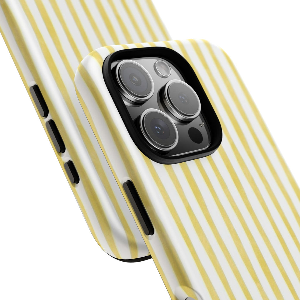 Yellow Stripes Tough Phone Case