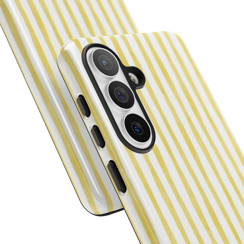 Yellow Stripes Tough Phone Case