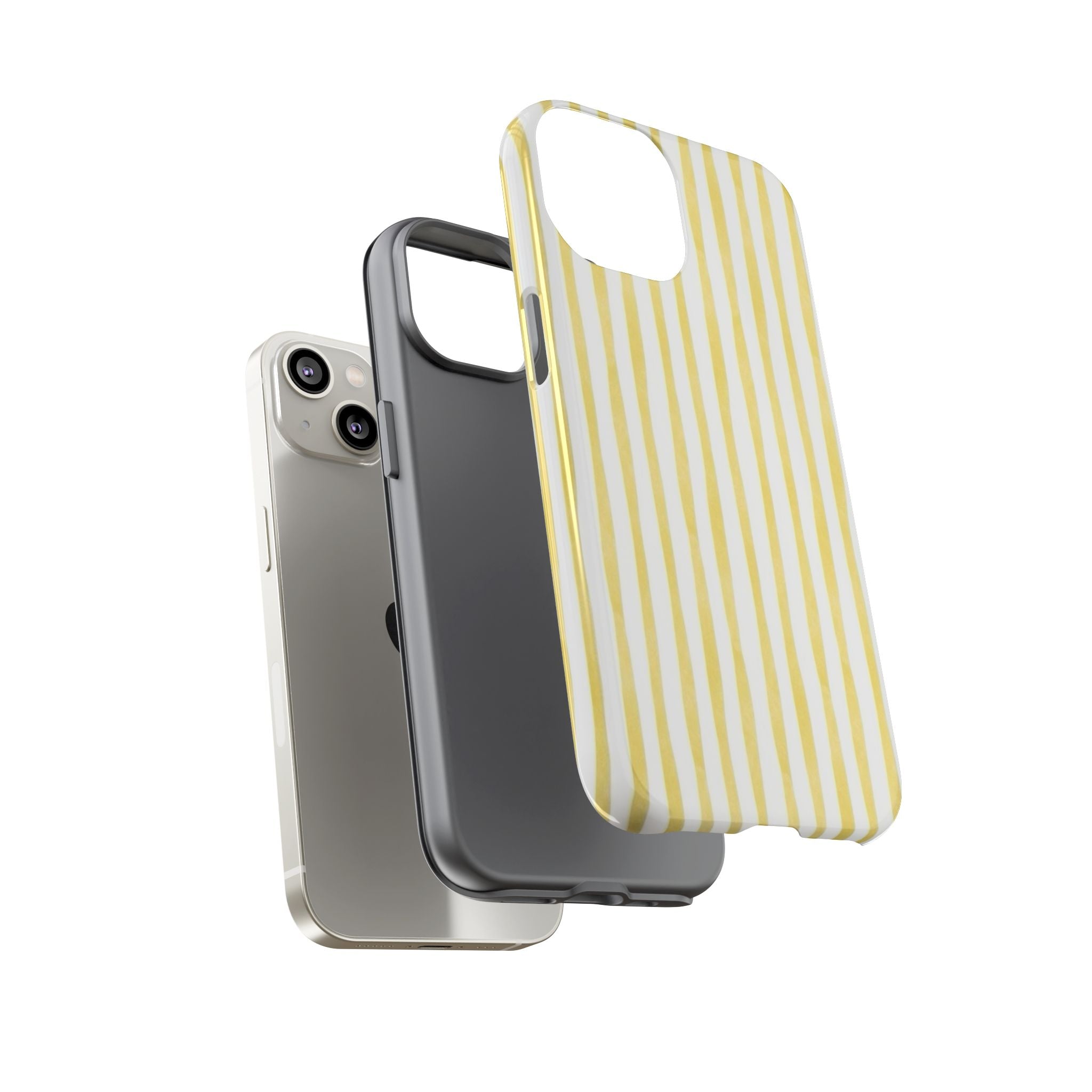 Yellow Stripes Tough Phone Case