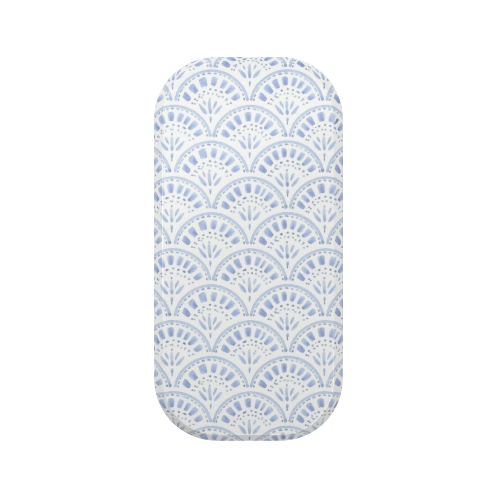 Blue Scallop Pattern PopGrip Phone Stand