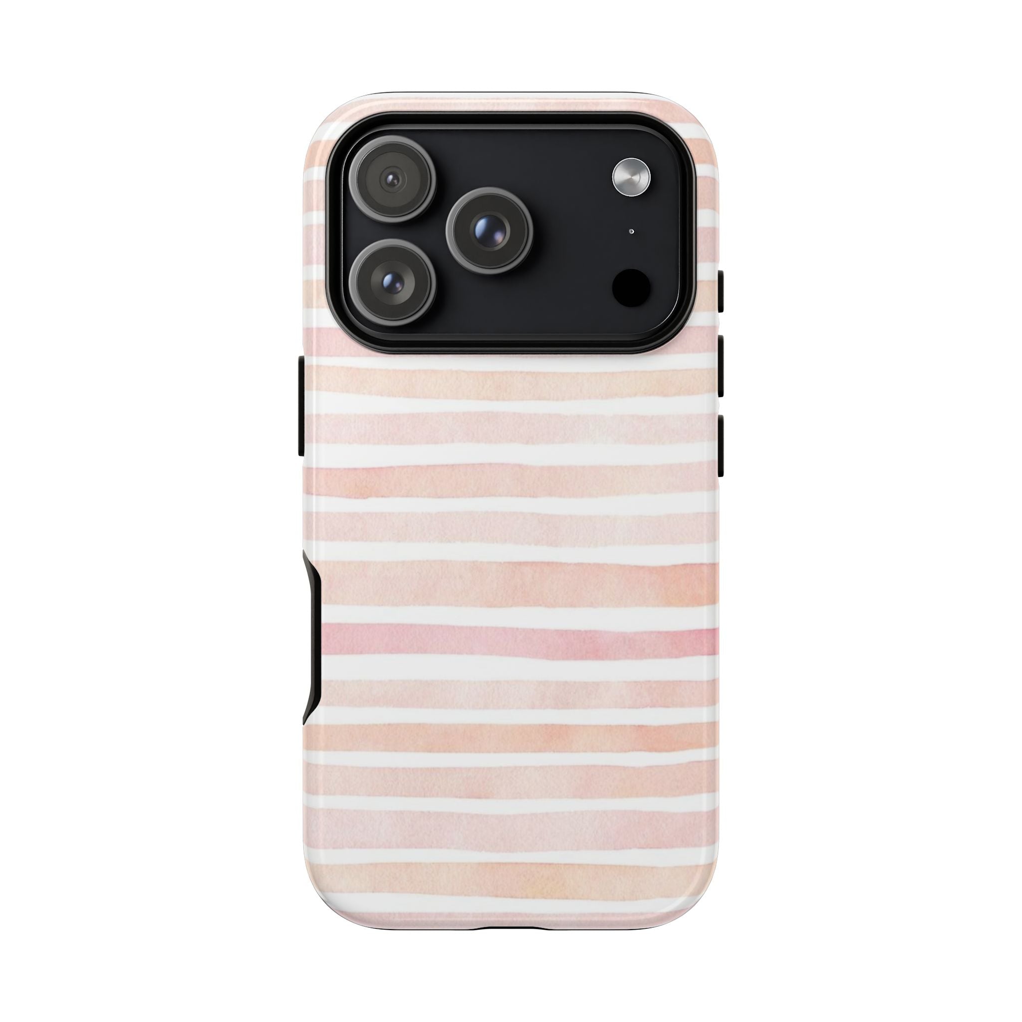 Pink Stripes Tough Phone Case