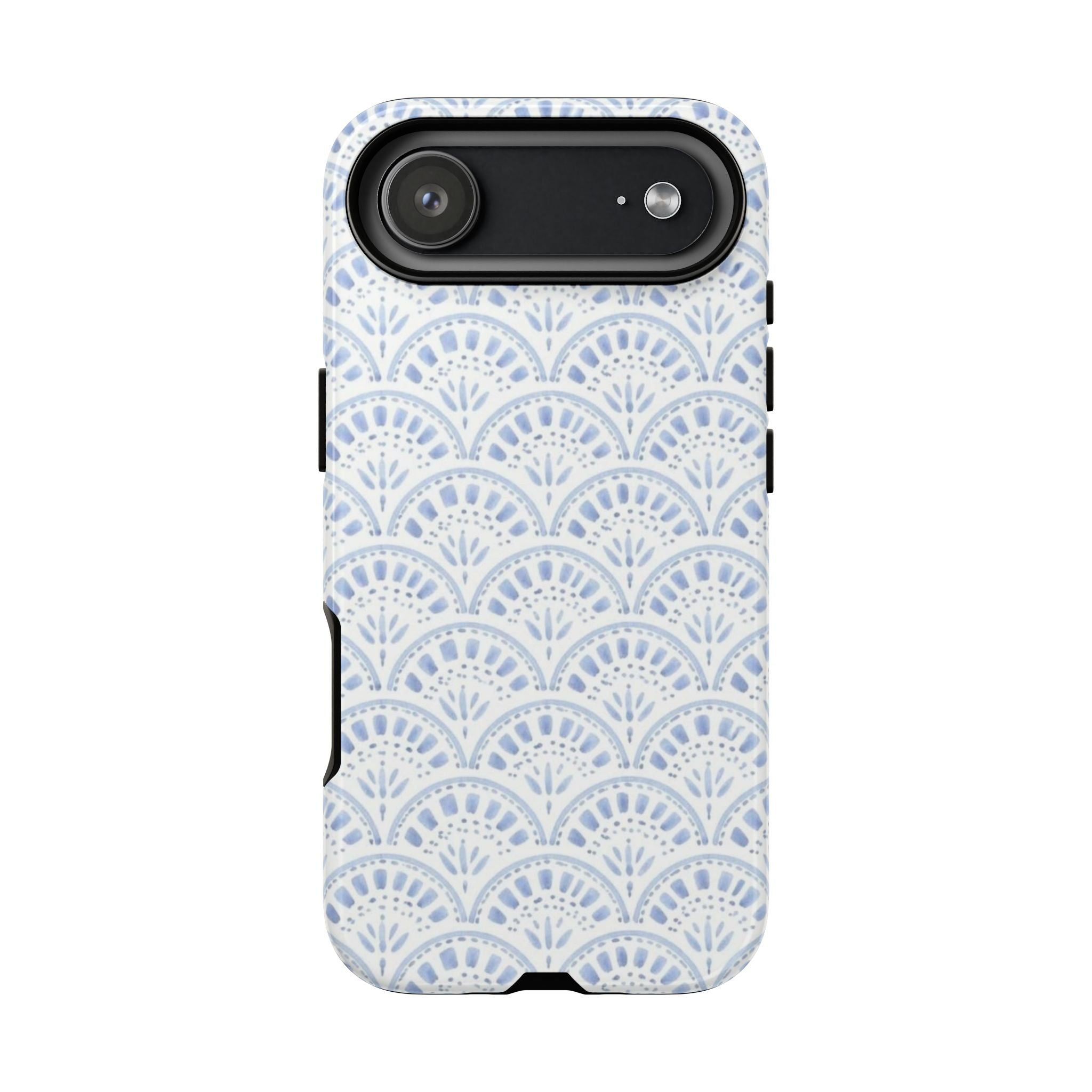 Blue Scallop Pattern Tough Phone Case
