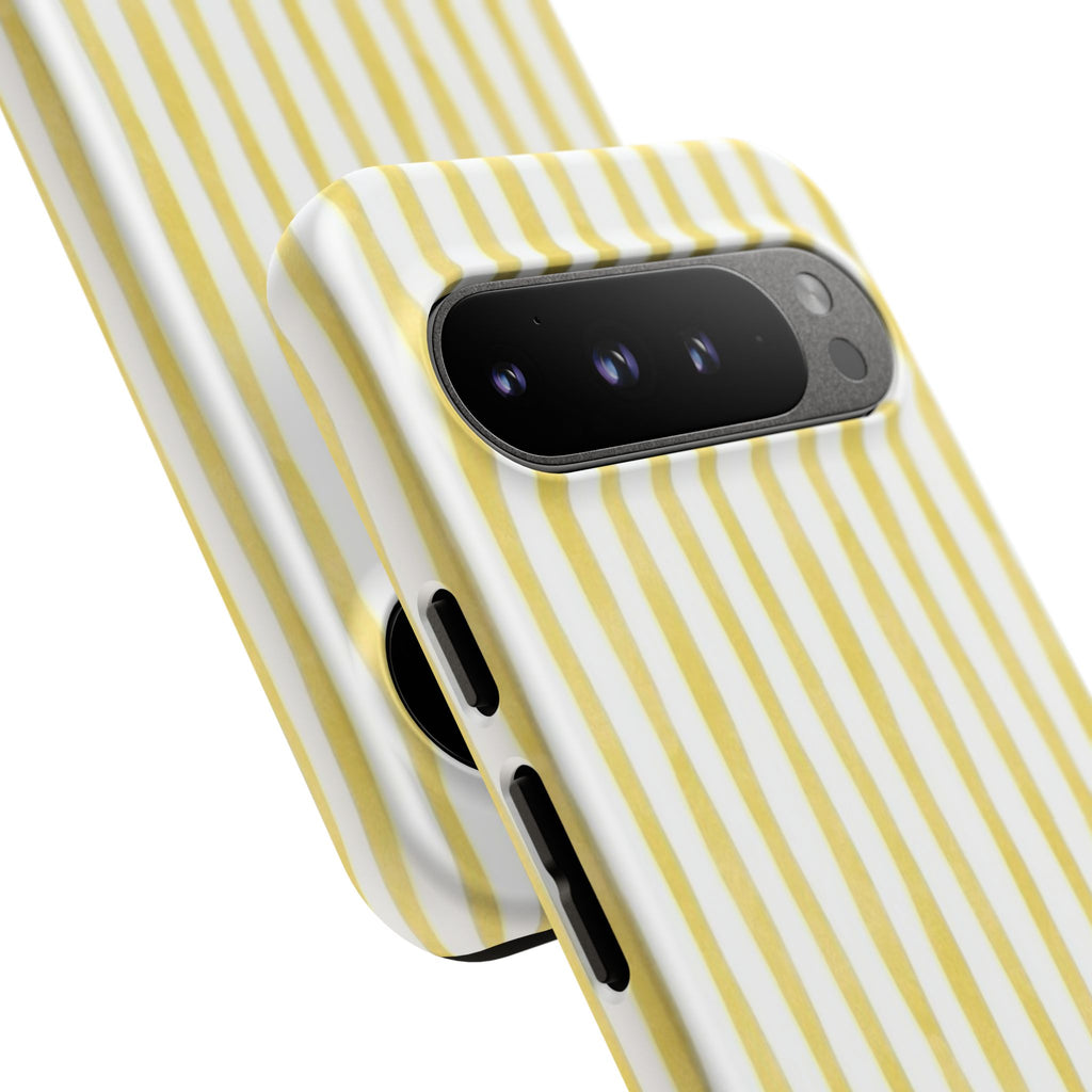 Yellow Stripes Tough Phone Case