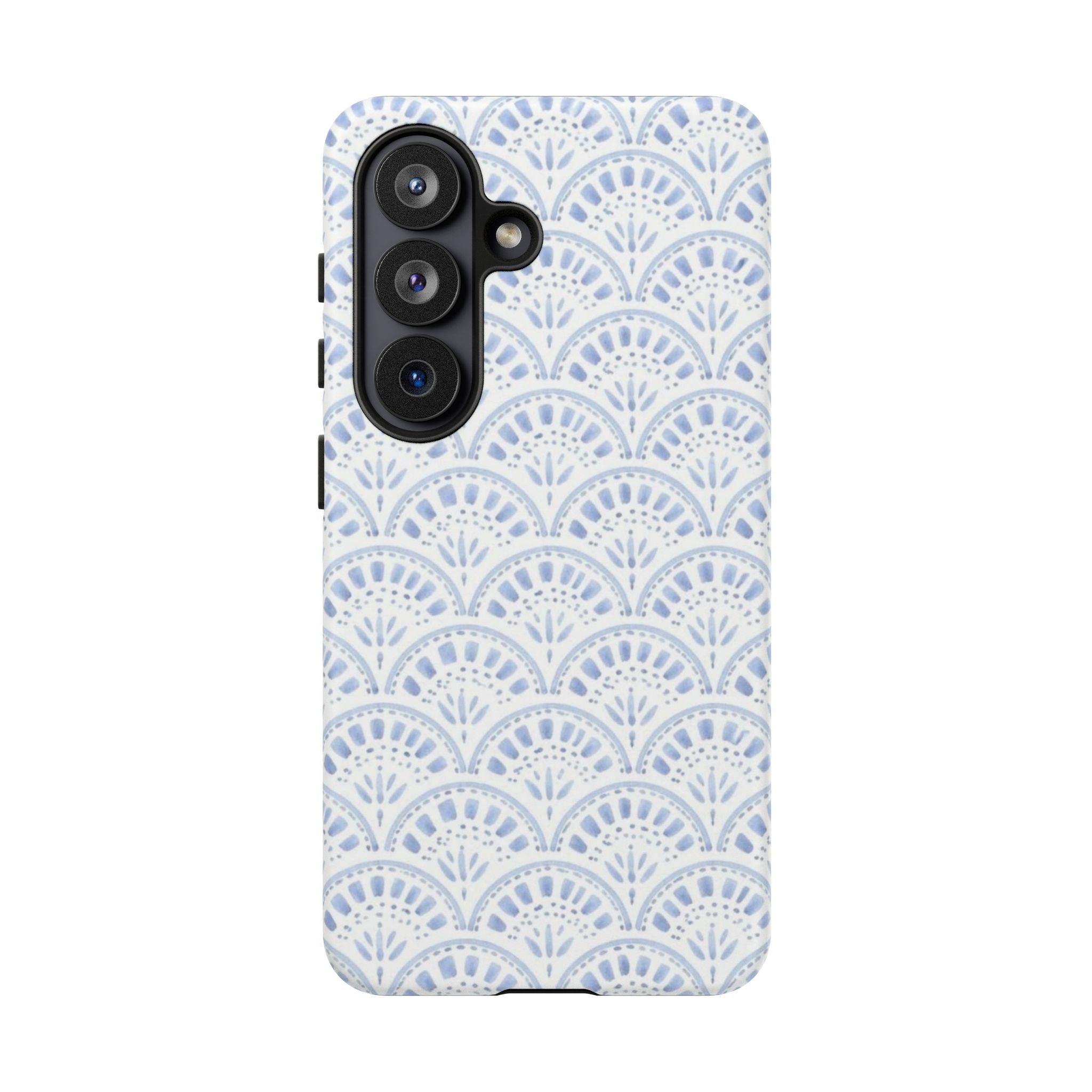 Blue Scallop Pattern Tough Phone Case
