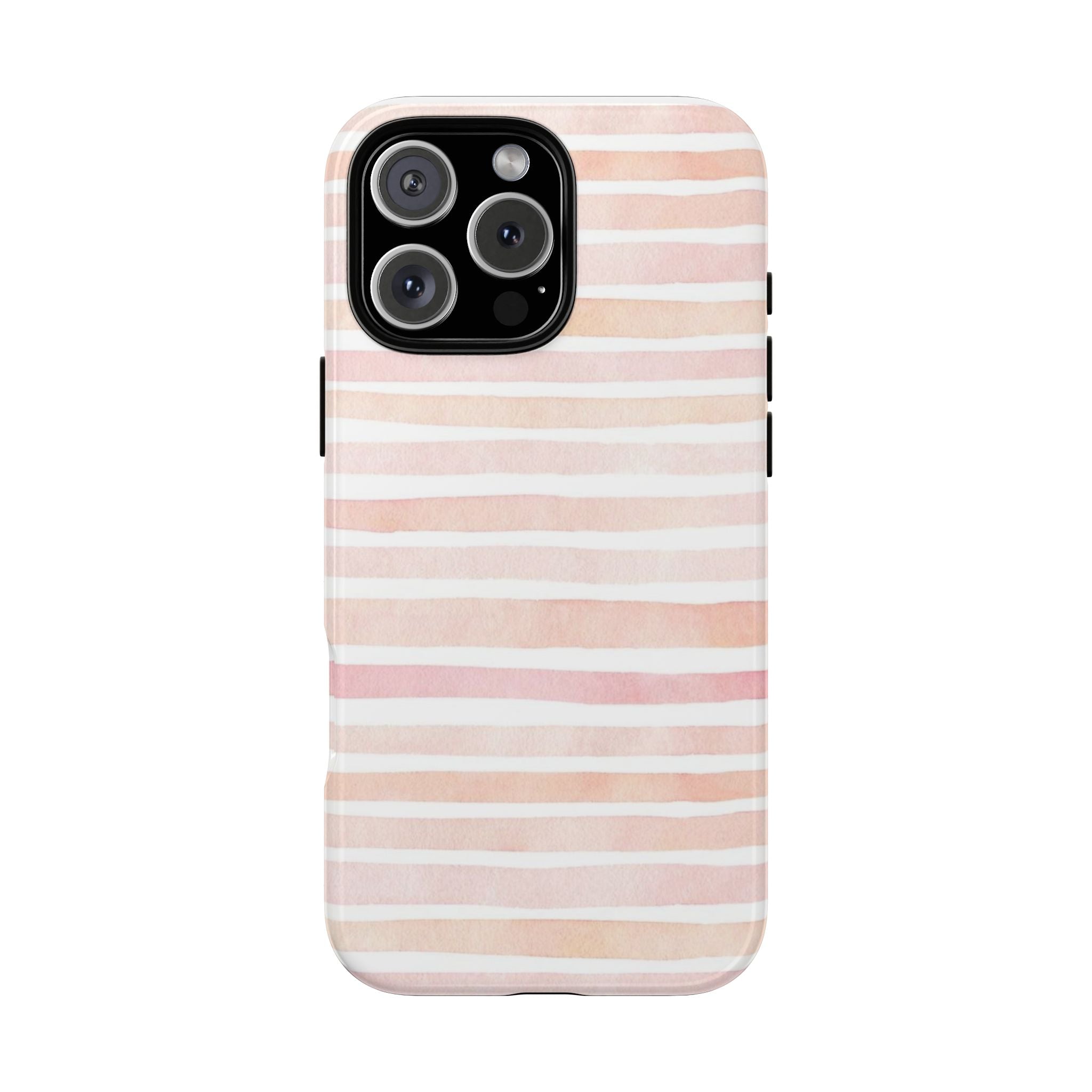 Pink Stripes Tough Phone Case