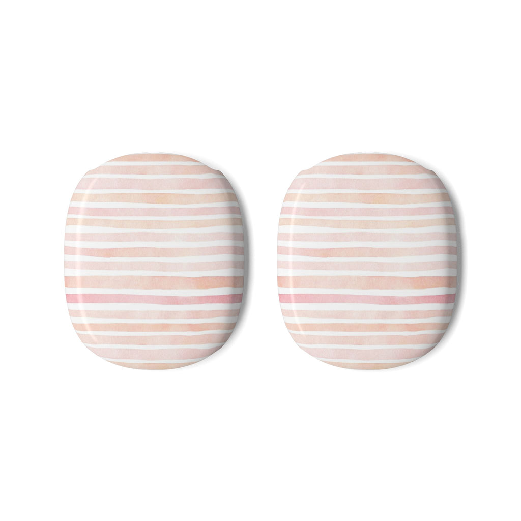 Peach & Pink Stripes AirPods Max Protective Covers