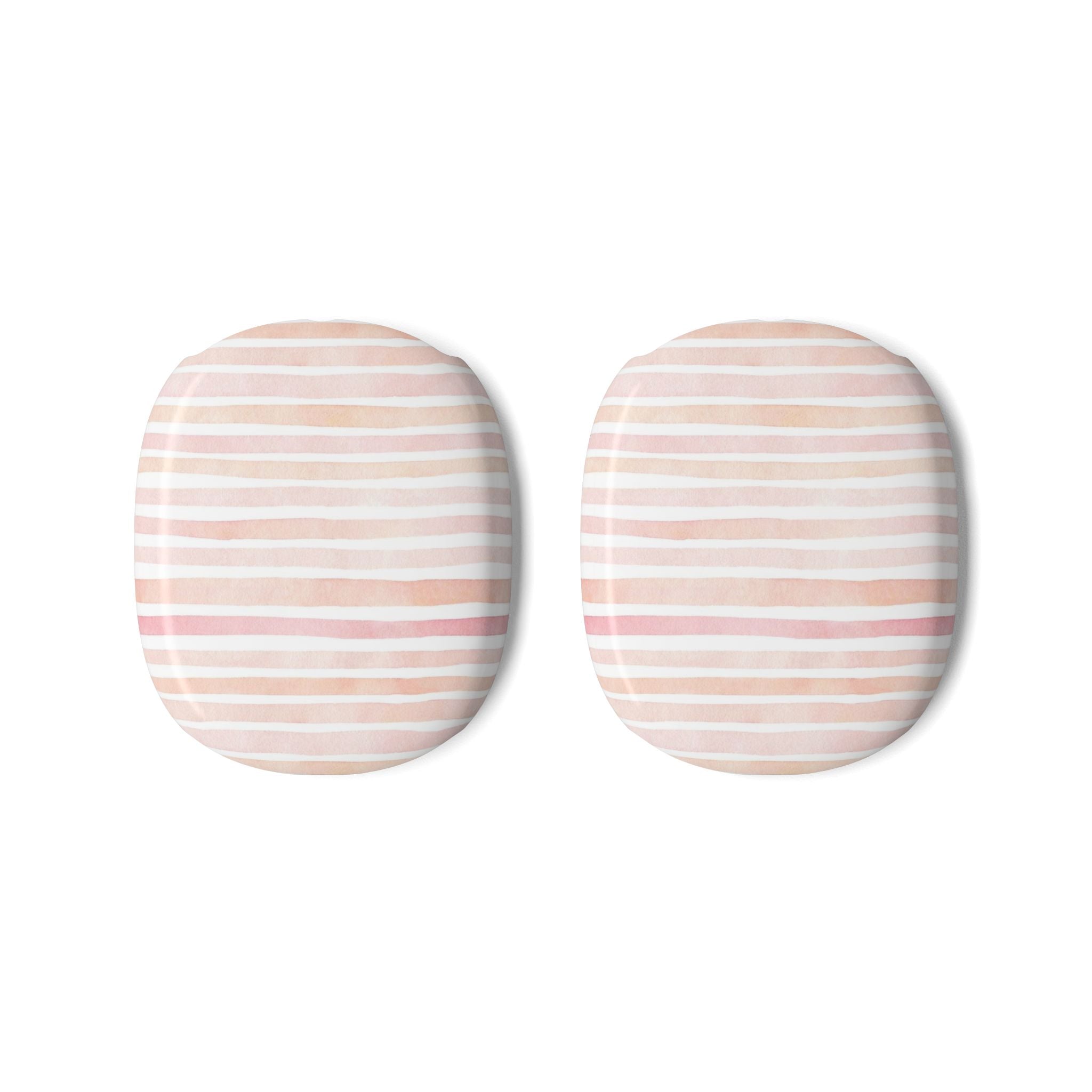 Peach & Pink Stripes AirPods Max Protective Covers