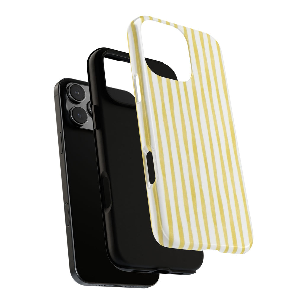 Yellow Stripes Tough Phone Case