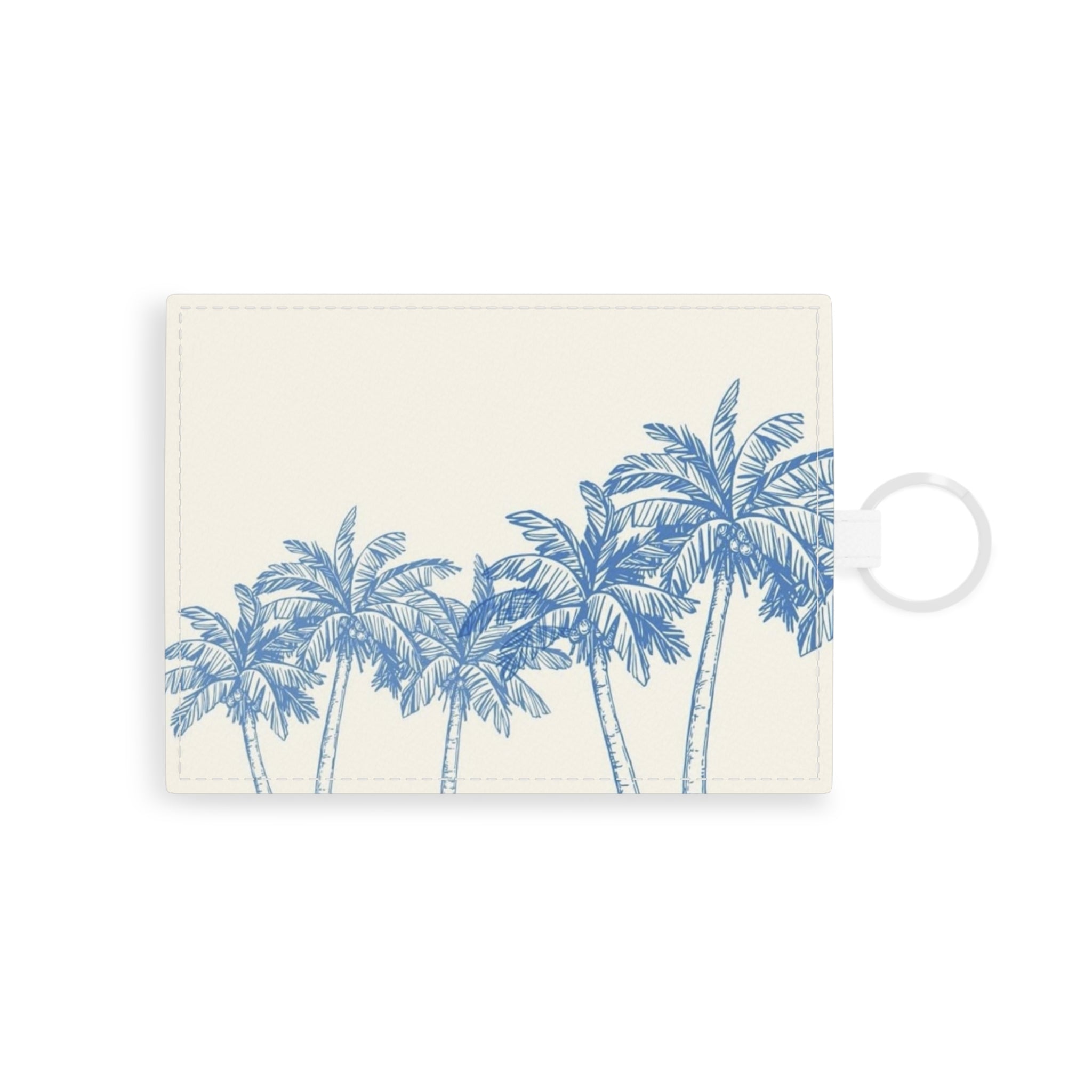 Palm Tree Leather Card Holder