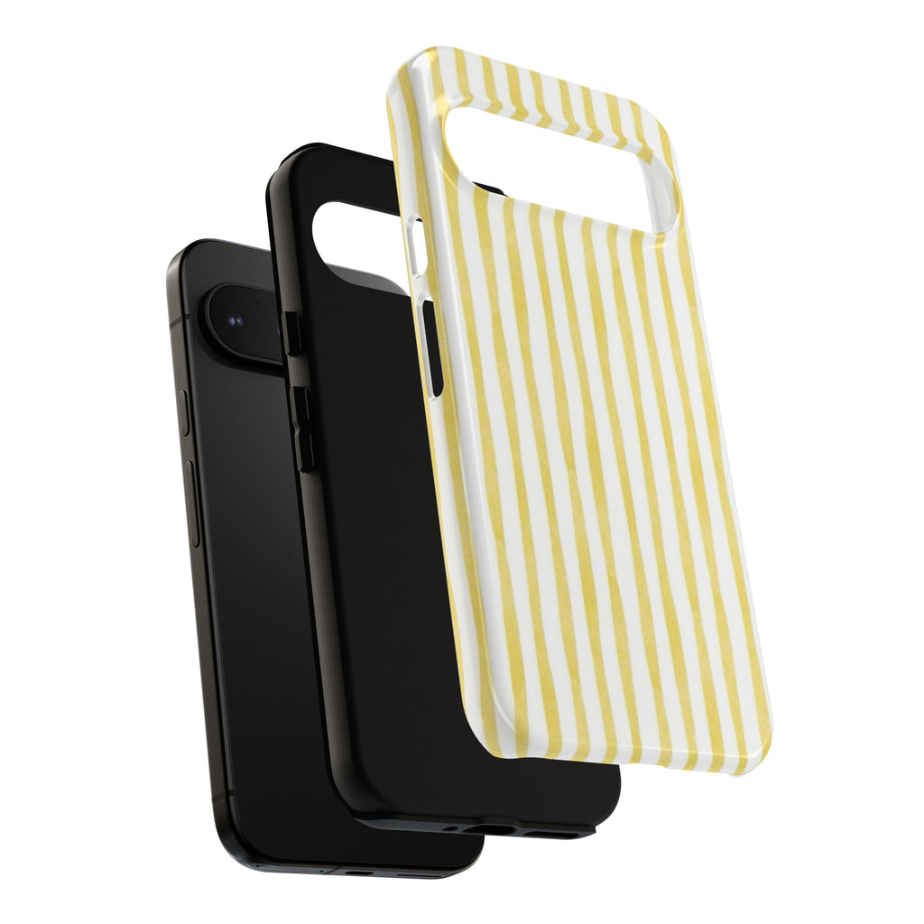 Yellow Stripes Tough Phone Case