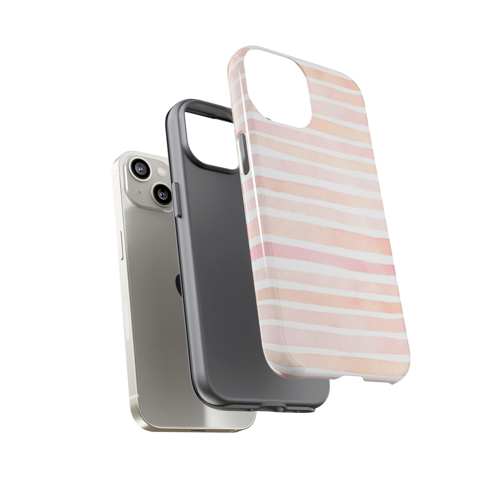 Pink Stripes Tough Phone Case