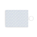 Blue Scallop Pattern Leather Card Holder