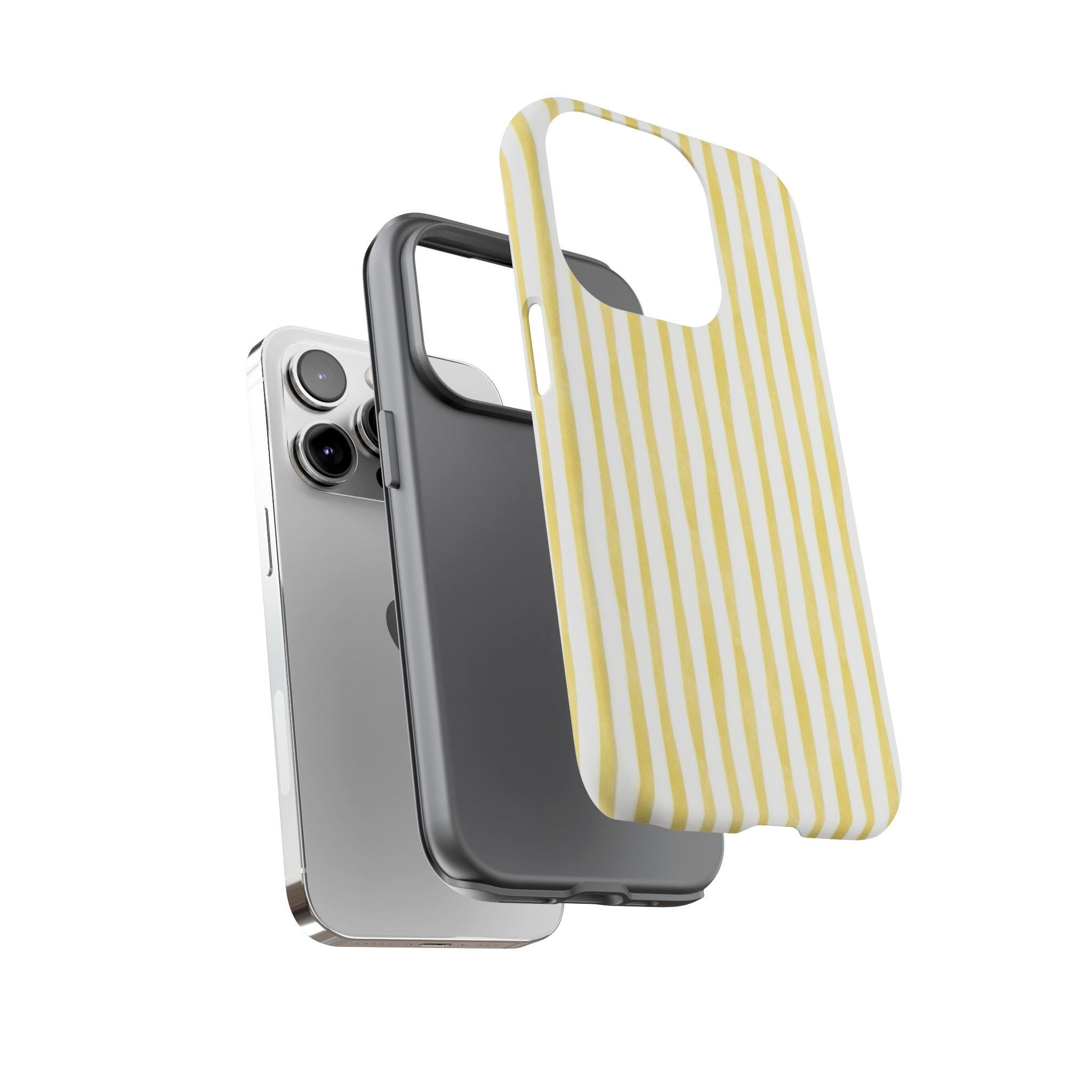 Yellow Stripes Tough Phone Case