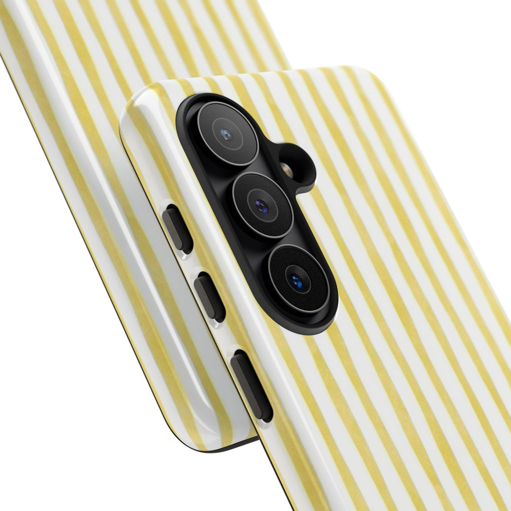 Yellow Stripes Tough Phone Case