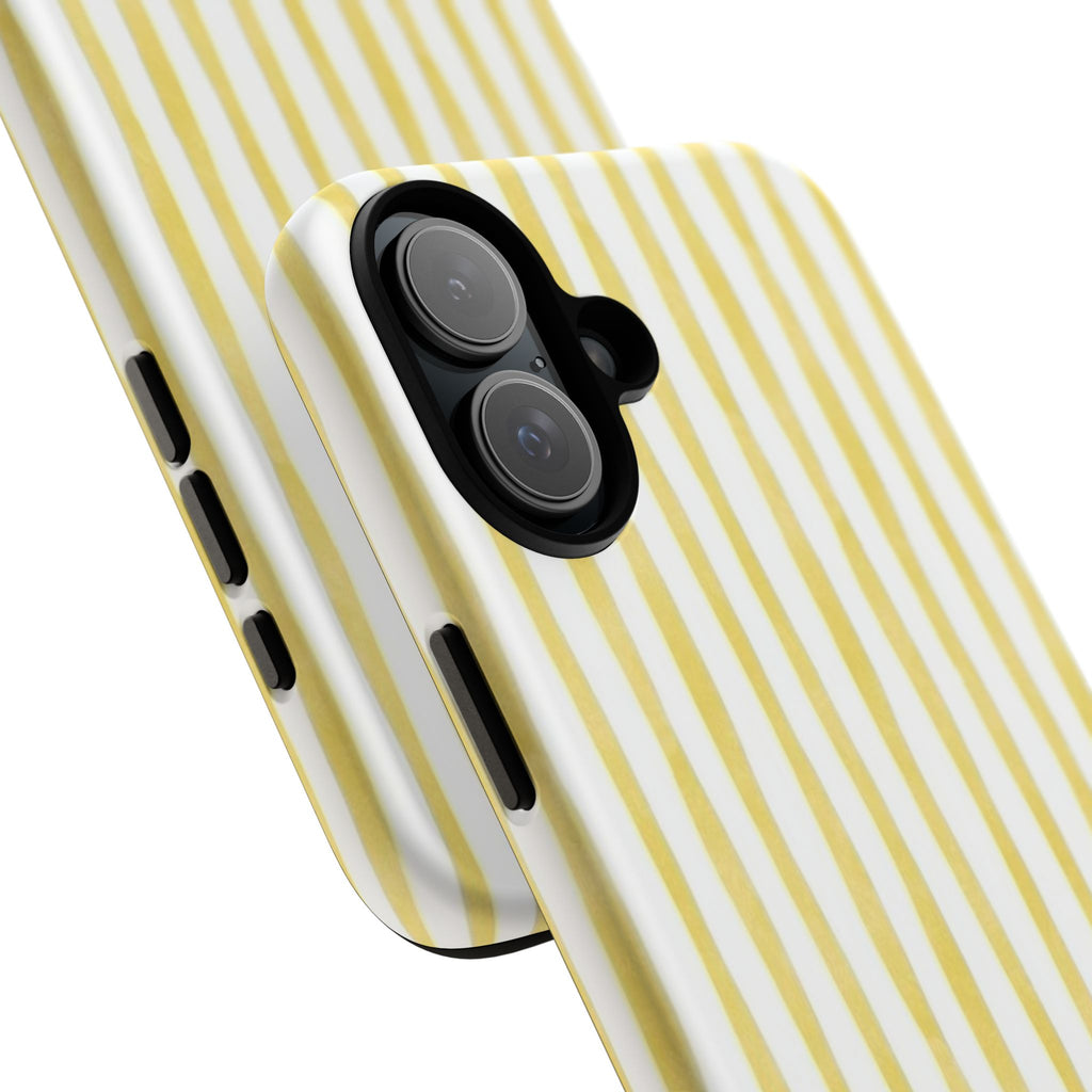 Yellow Stripes Tough Phone Case