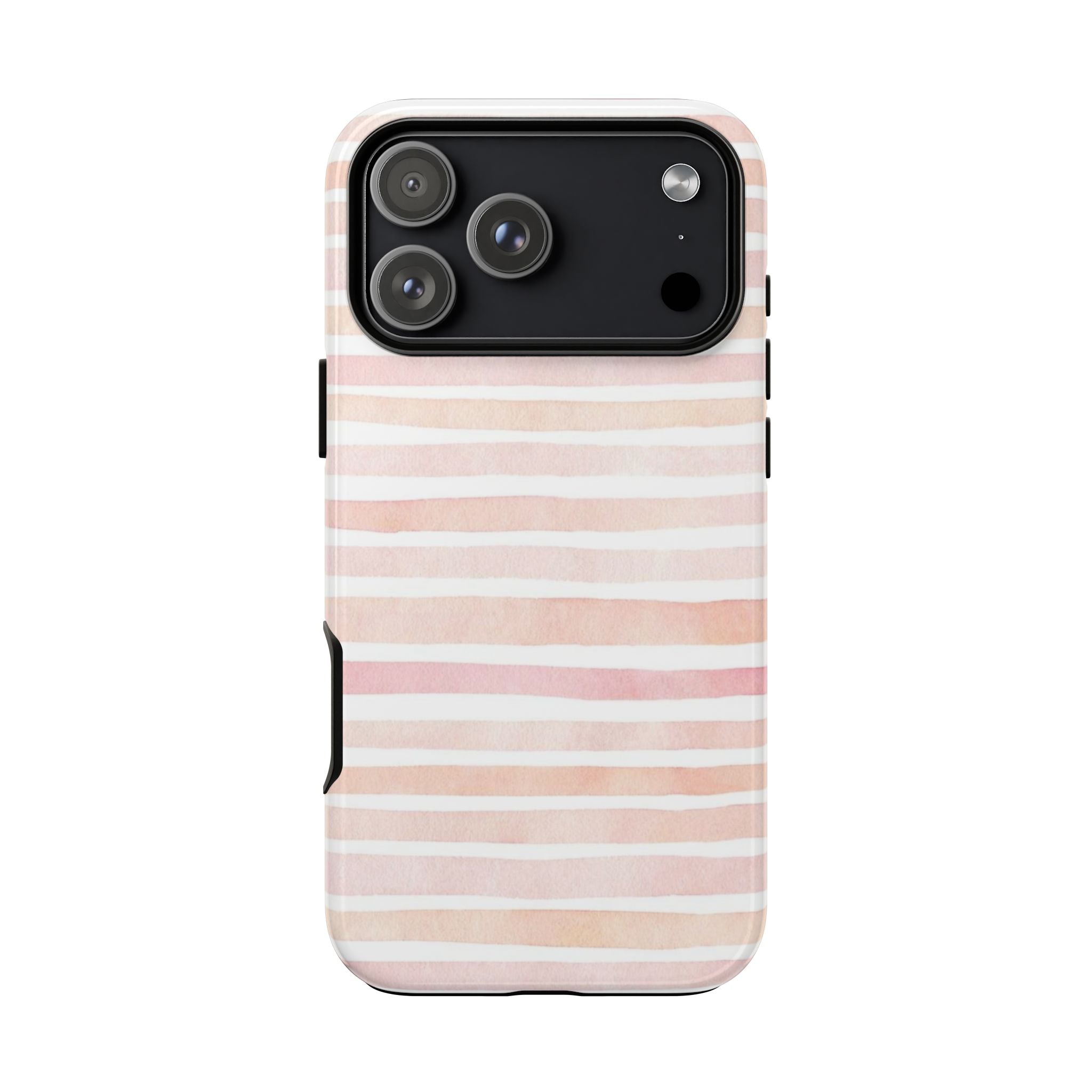 Pink Stripes Tough Phone Case