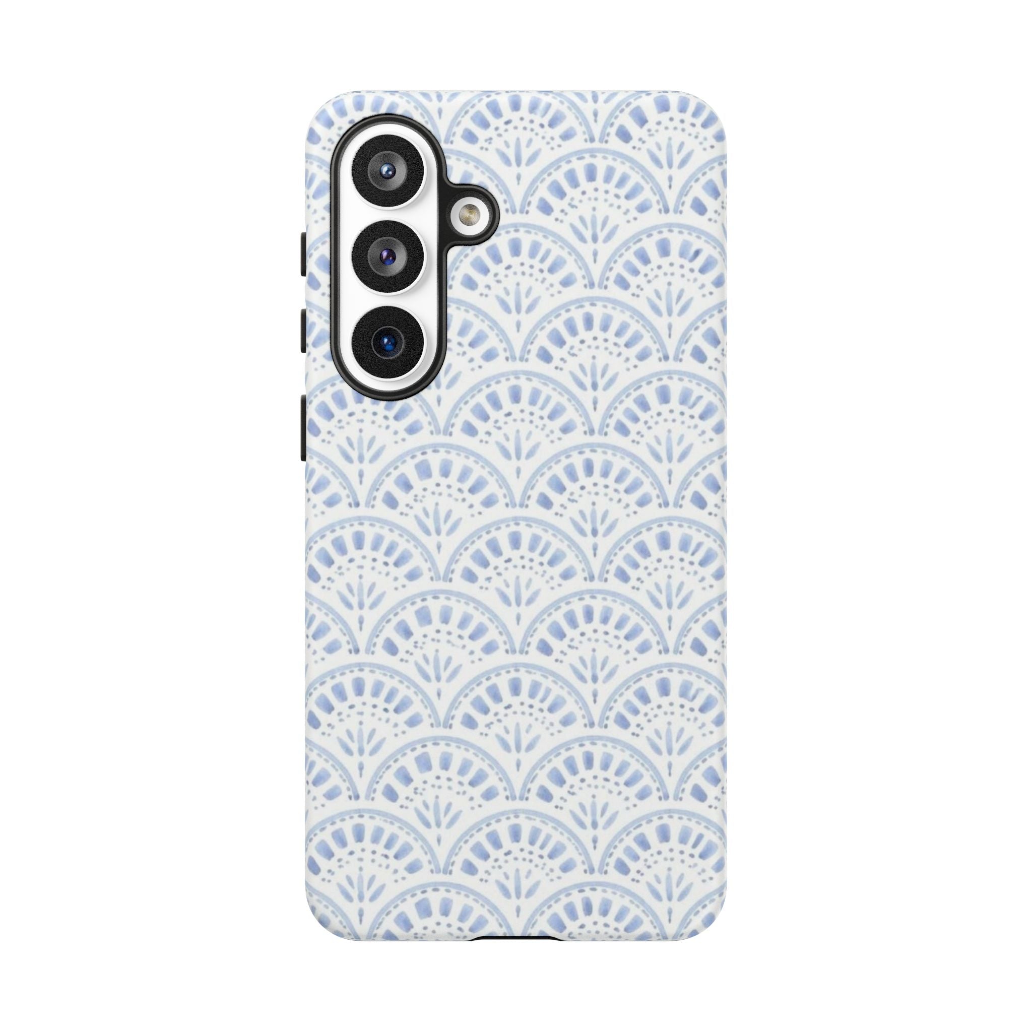 Blue Scallop Pattern Tough Phone Case