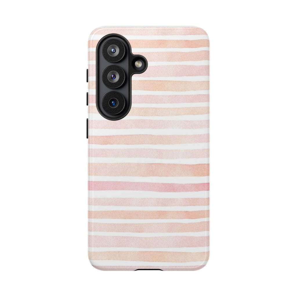 Pink Stripes Tough Phone Case