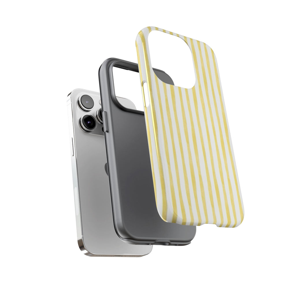 Yellow Stripes Tough Phone Case