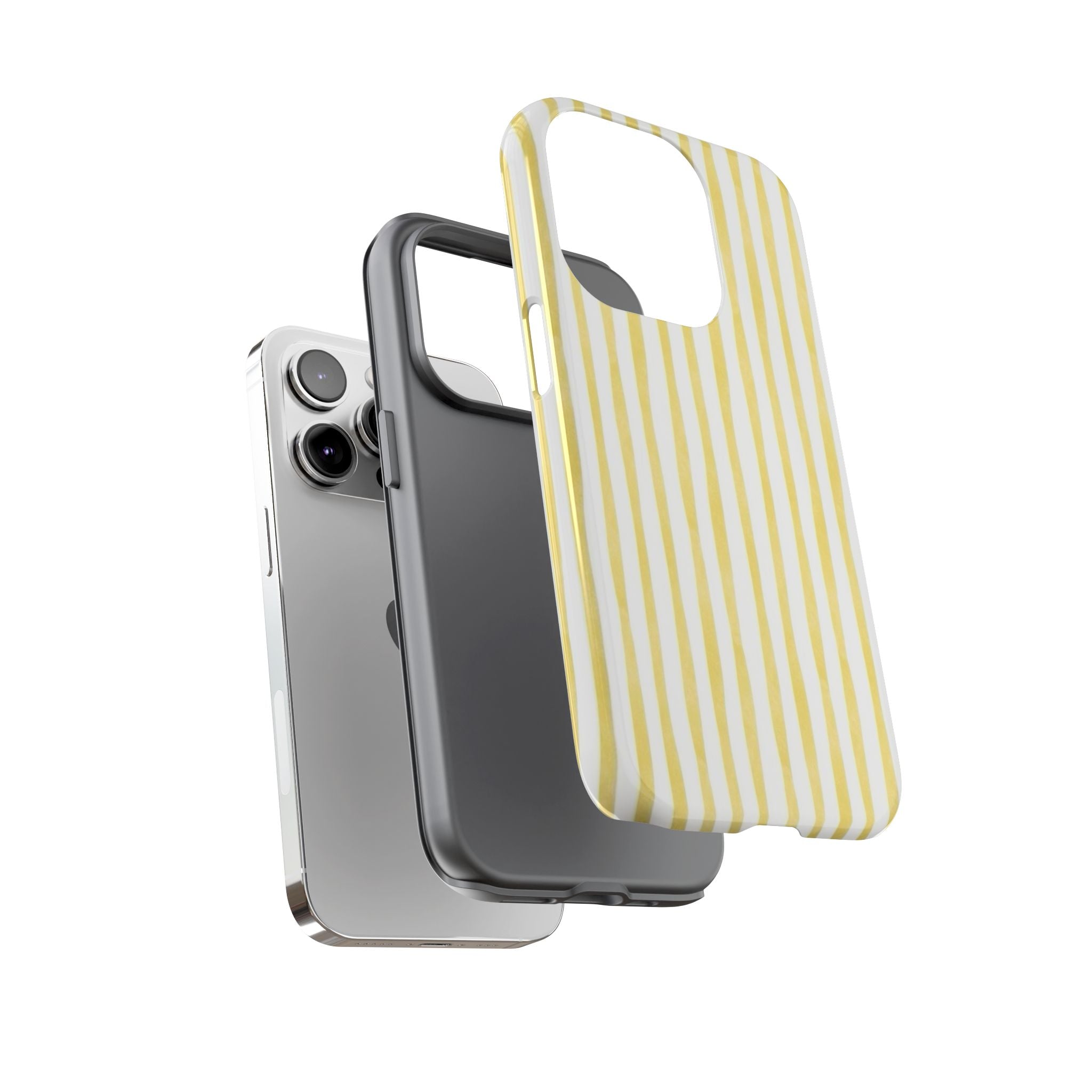 Yellow Stripes Tough Phone Case