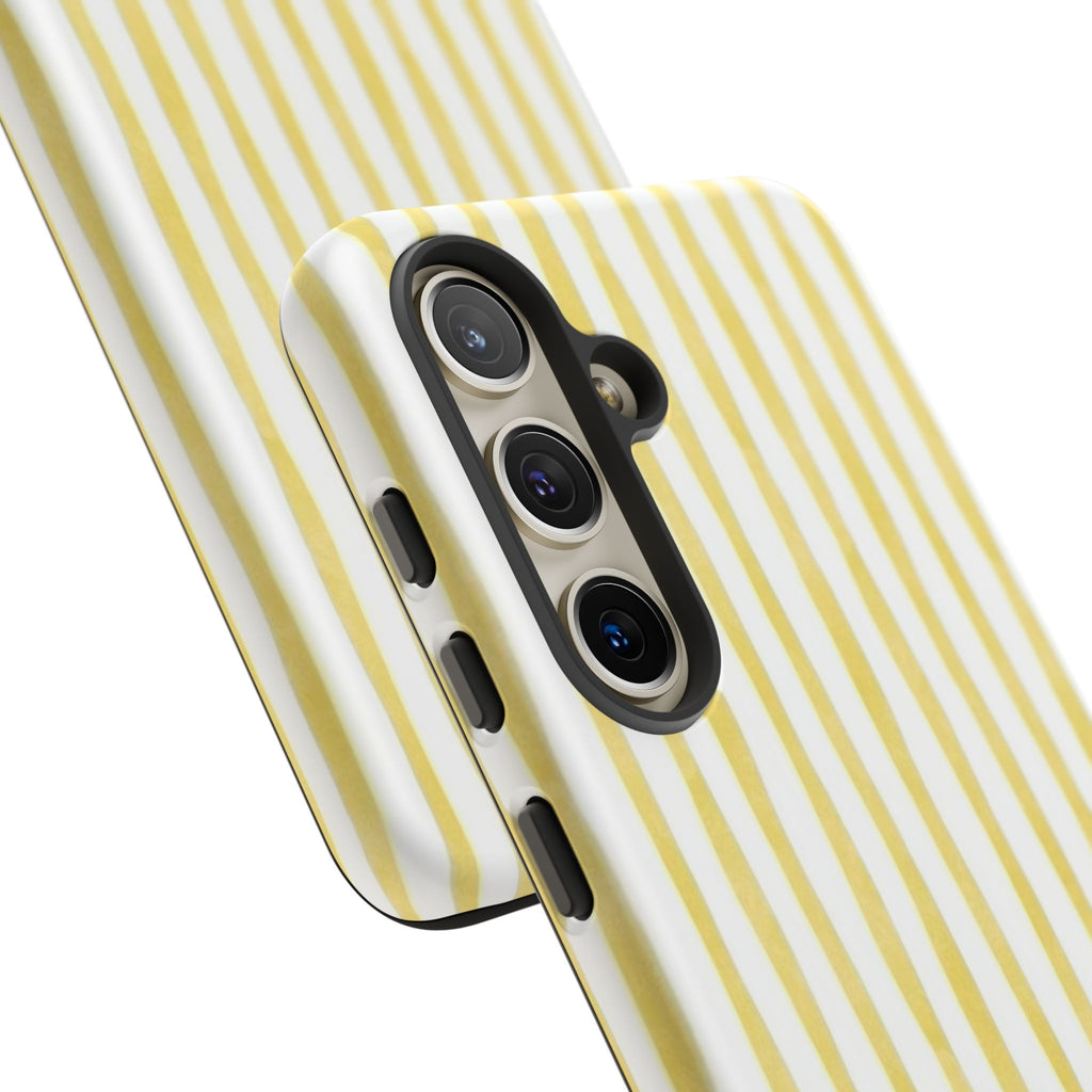Yellow Stripes Tough Phone Case