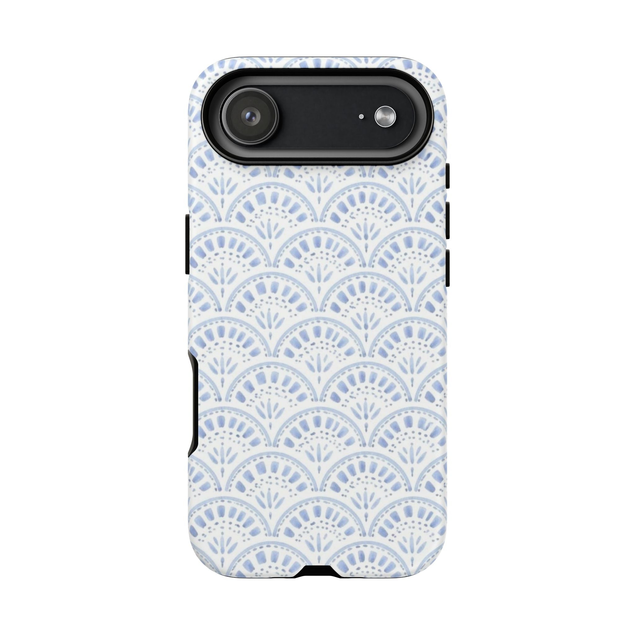 Blue Scallop Pattern Tough Phone Case