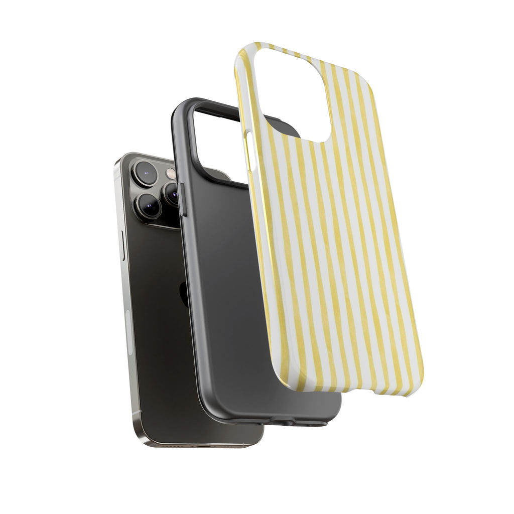 Yellow Stripes Tough Phone Case