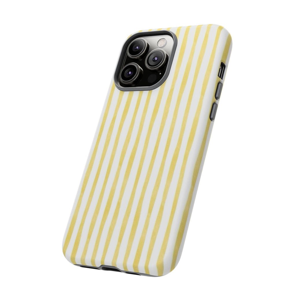 Yellow Stripes Tough Phone Case