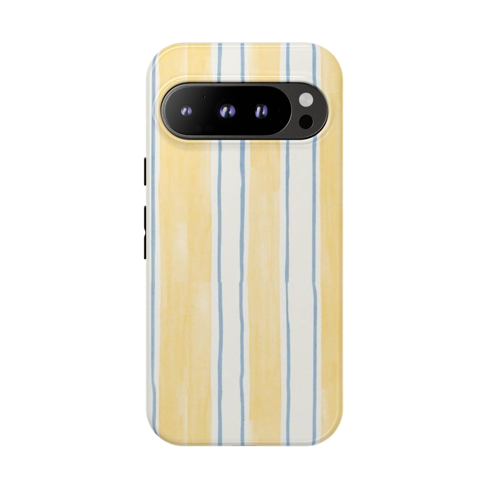 Yellow & Blue Stripes Tough Phone Case