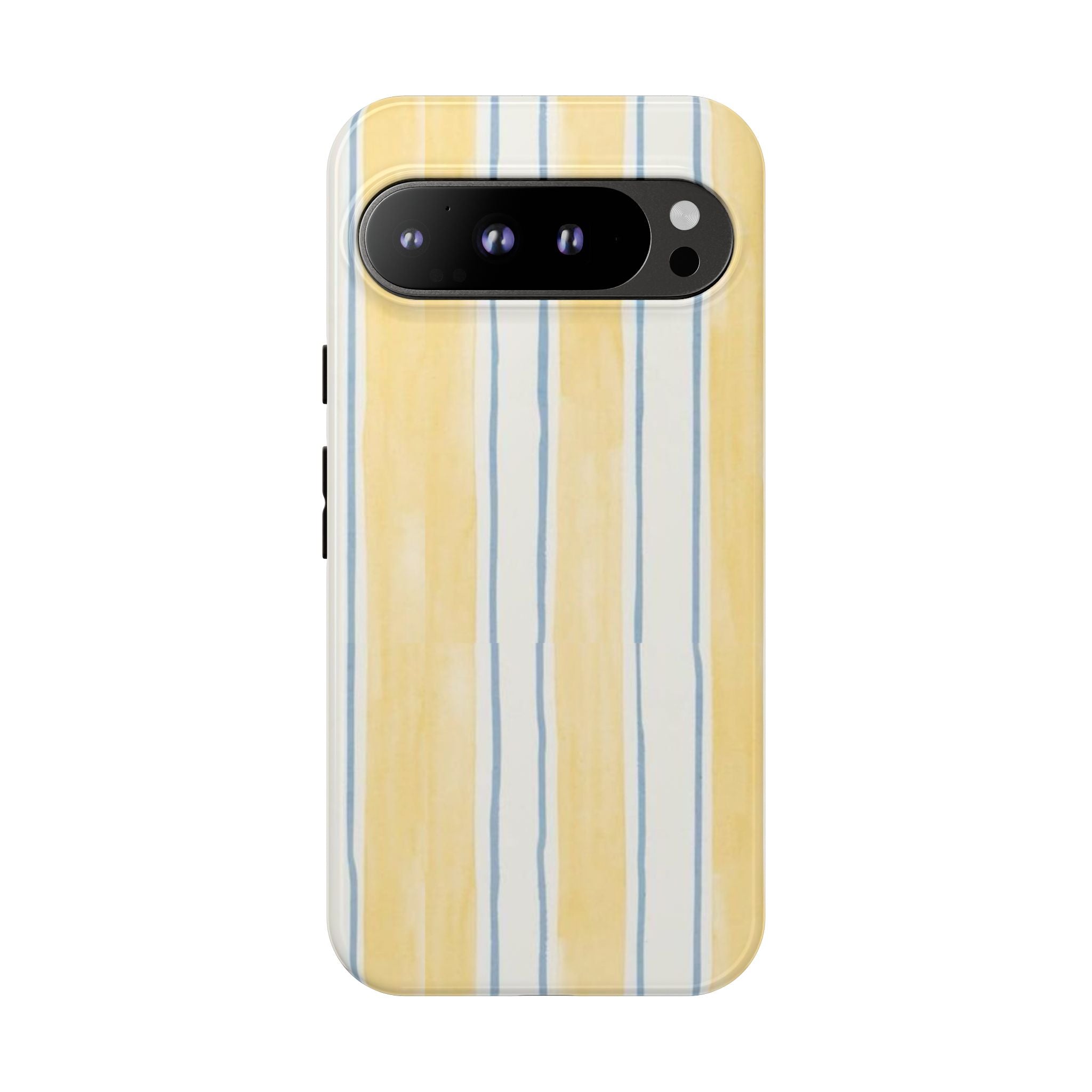 Yellow & Blue Stripes Tough Phone Case