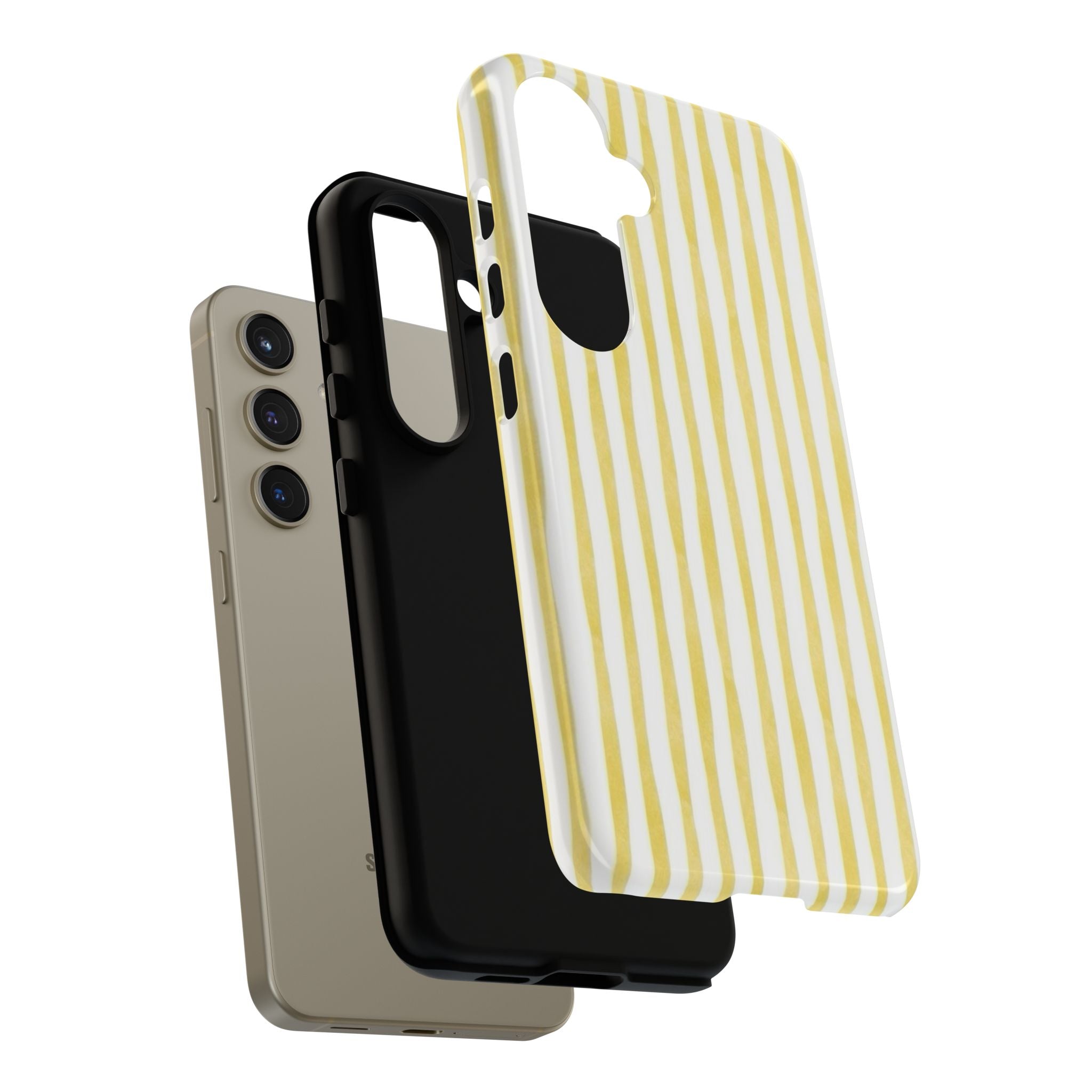 Yellow Stripes Tough Phone Case
