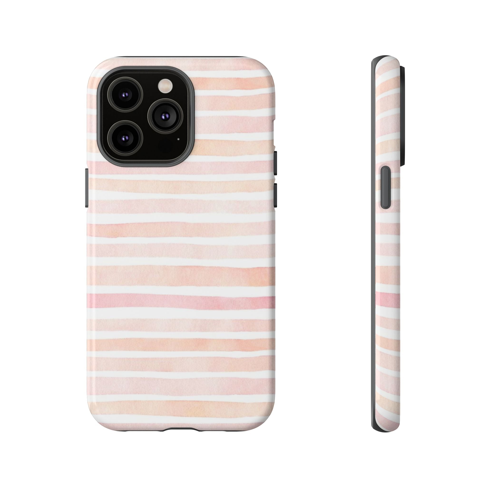 Pink Stripes Tough Phone Case