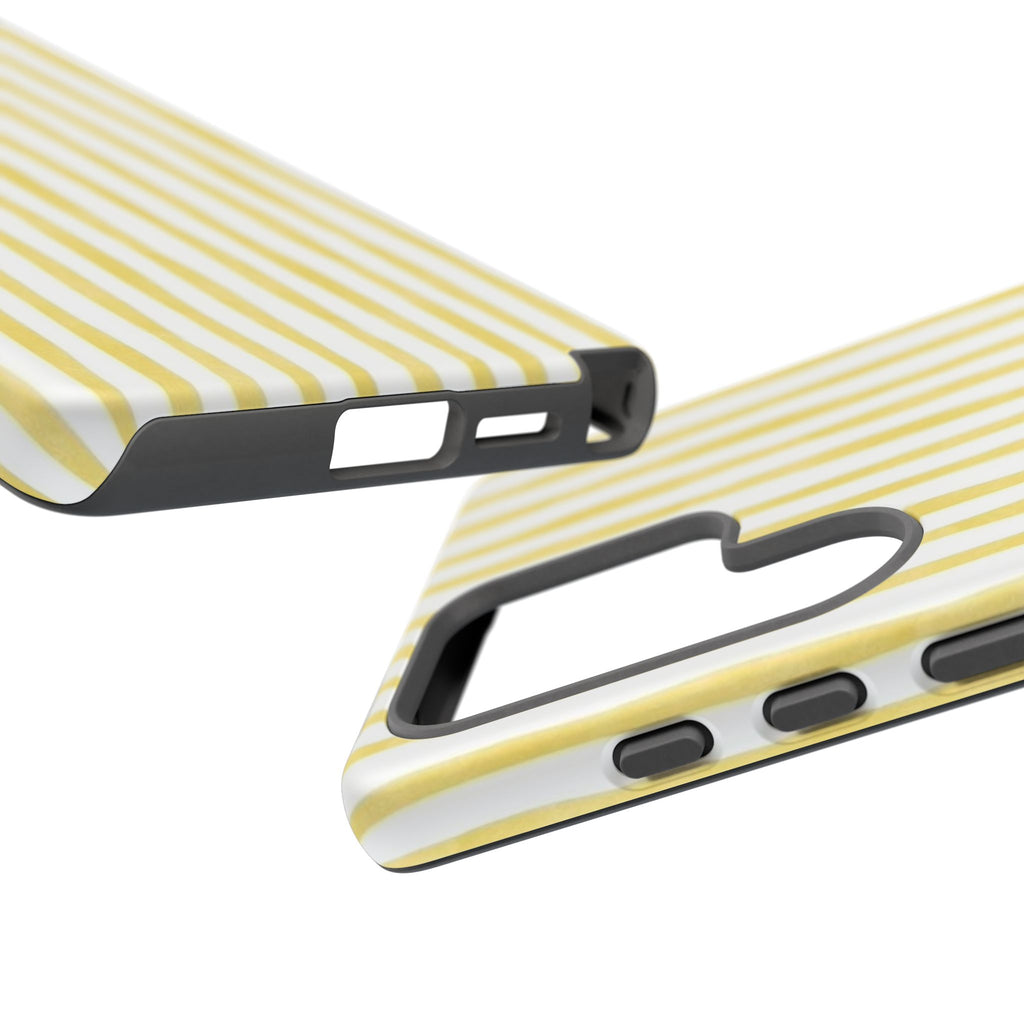Yellow Stripes Tough Phone Case