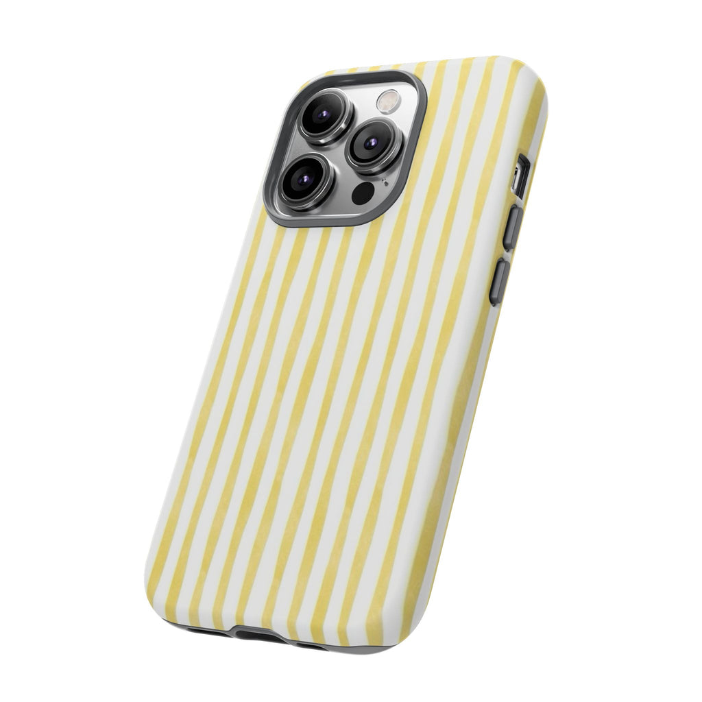Yellow Stripes Tough Phone Case
