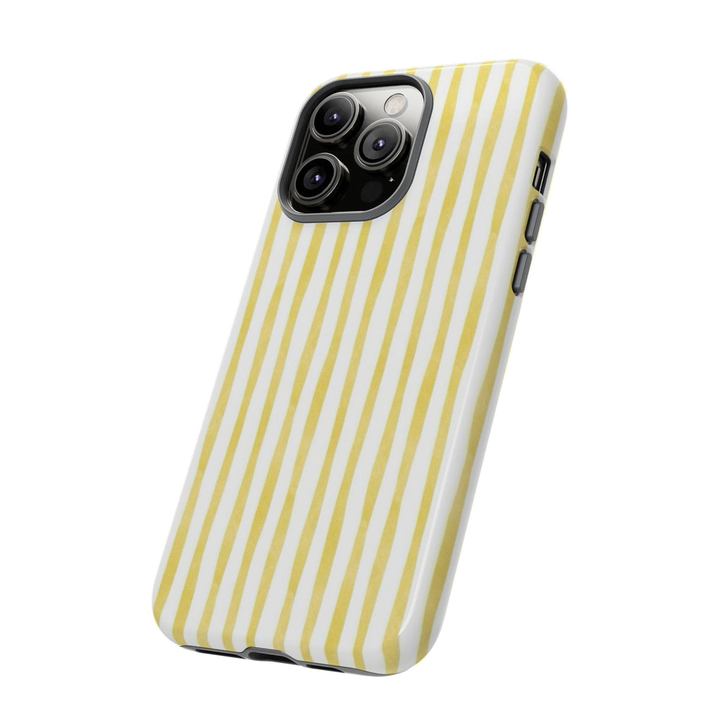Yellow Stripes Tough Phone Case